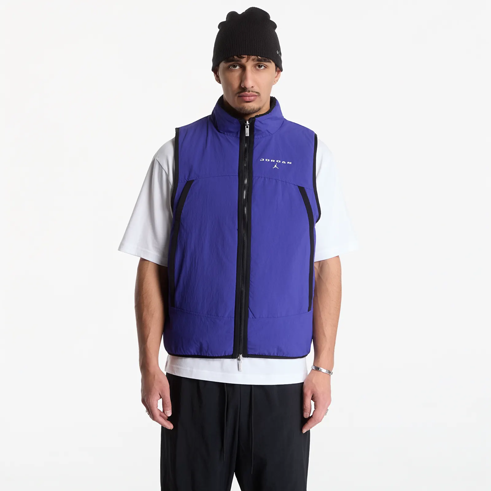 Vesty Jordan Flight Mountainside Vest Black/ Light Concord/ White