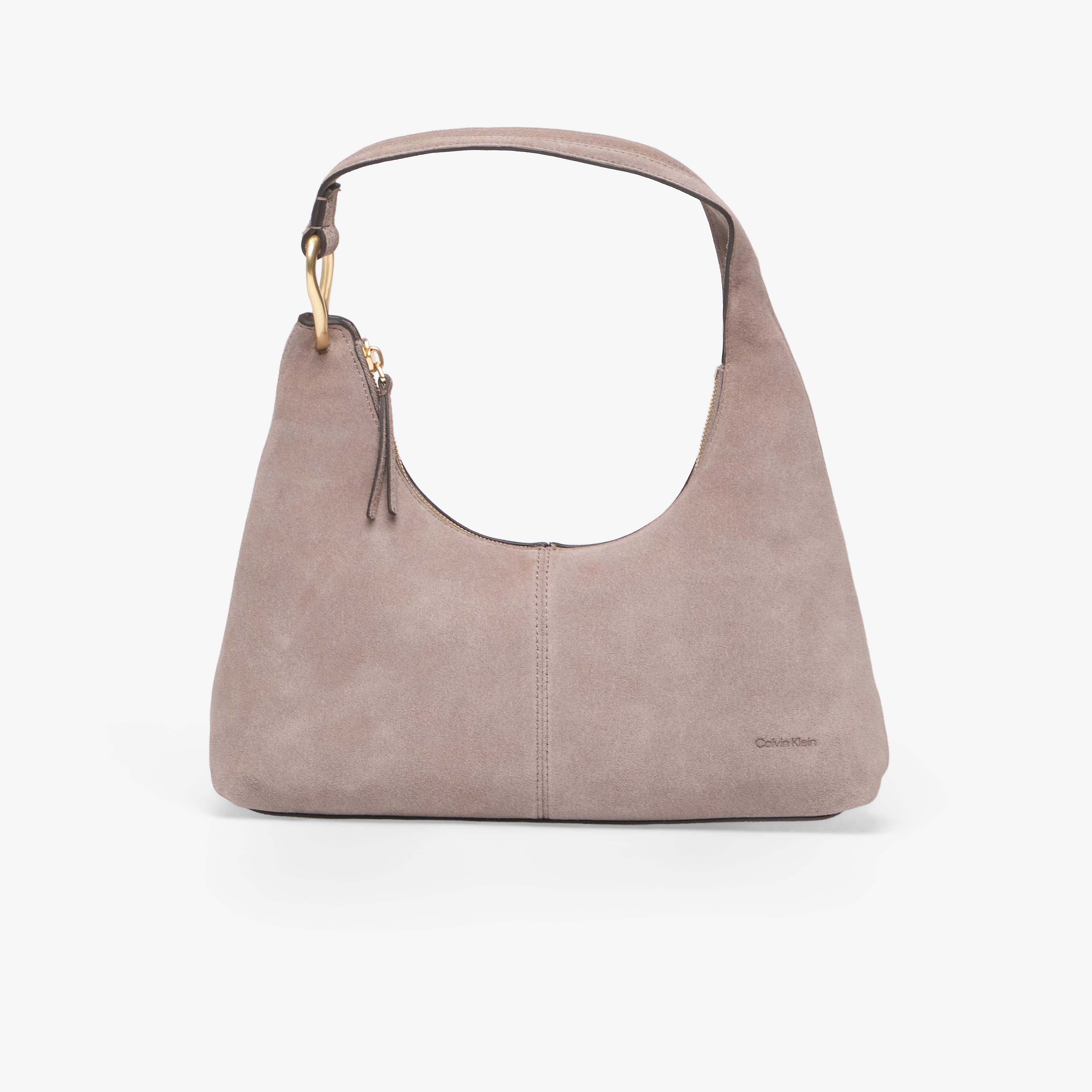 Чанта Calvin Klein Slouchy Suede Should Brown Universal