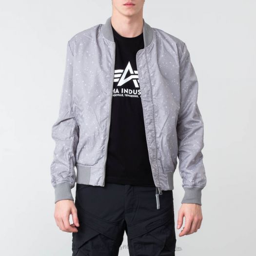 Alpha industries silver bomber on sale