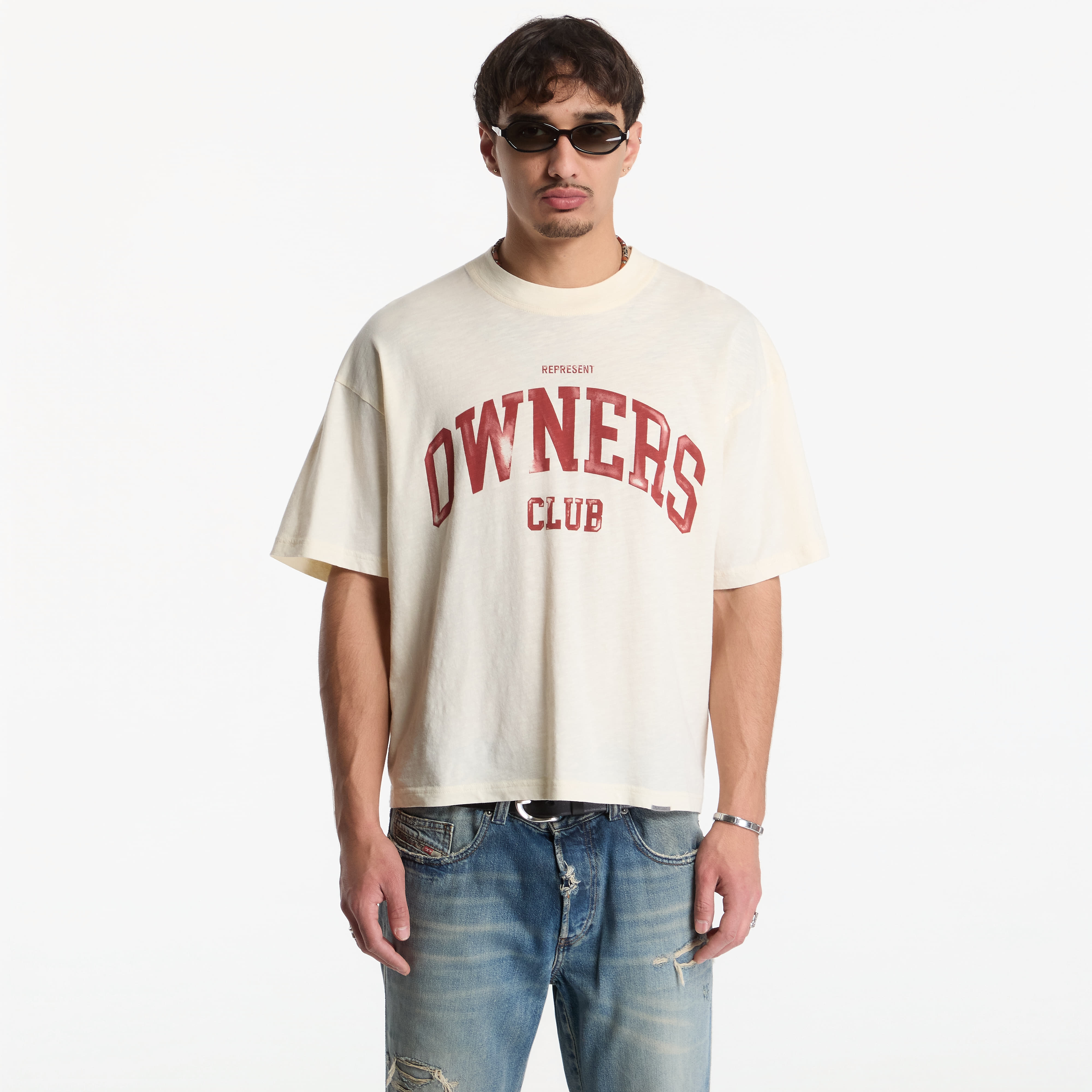 Тениска Represent Owners T-Shirt UNISEX Buttercream M