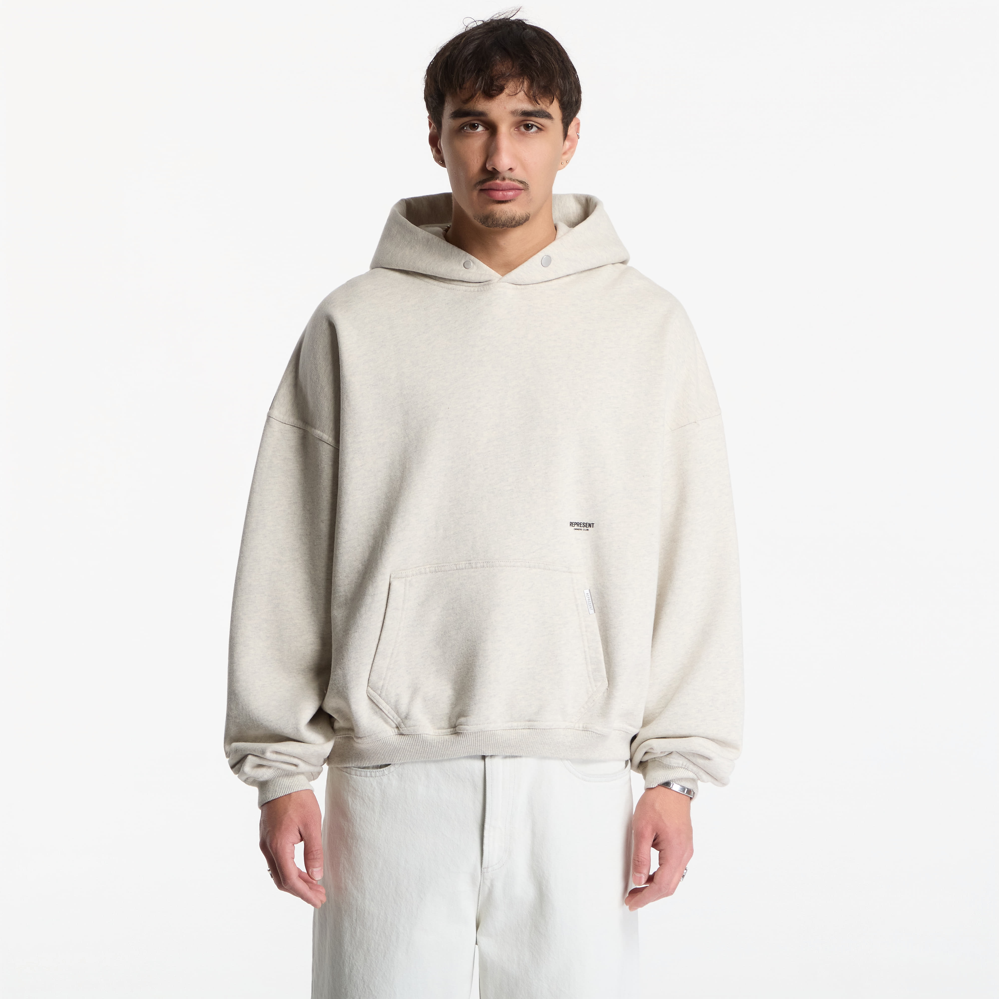 Суитшърт Represent Micro Owners Club Hoodie UNISEX Cream Marl M