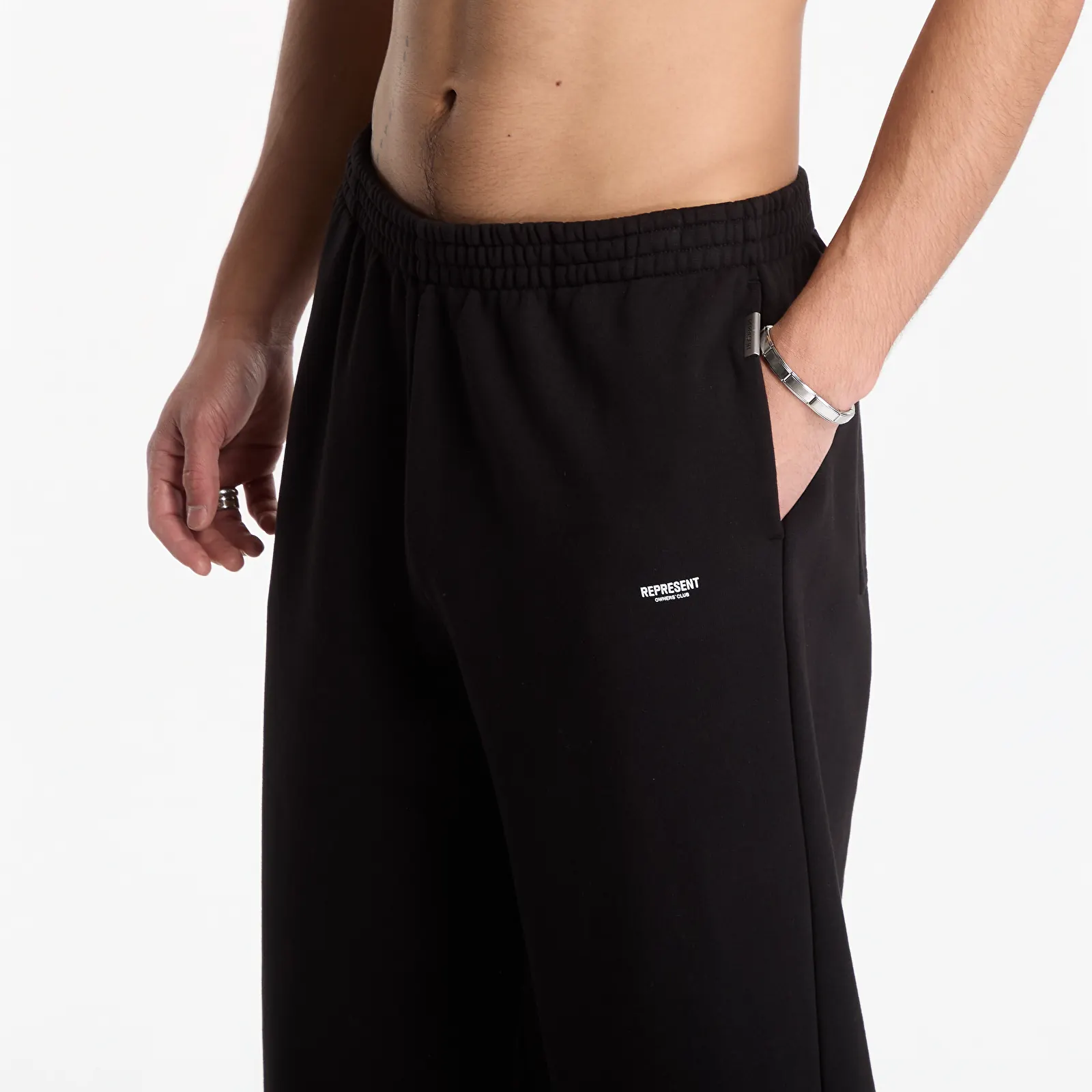 Spodnie dresowe Represent Micro Owners Club Sweatpant Jet Black