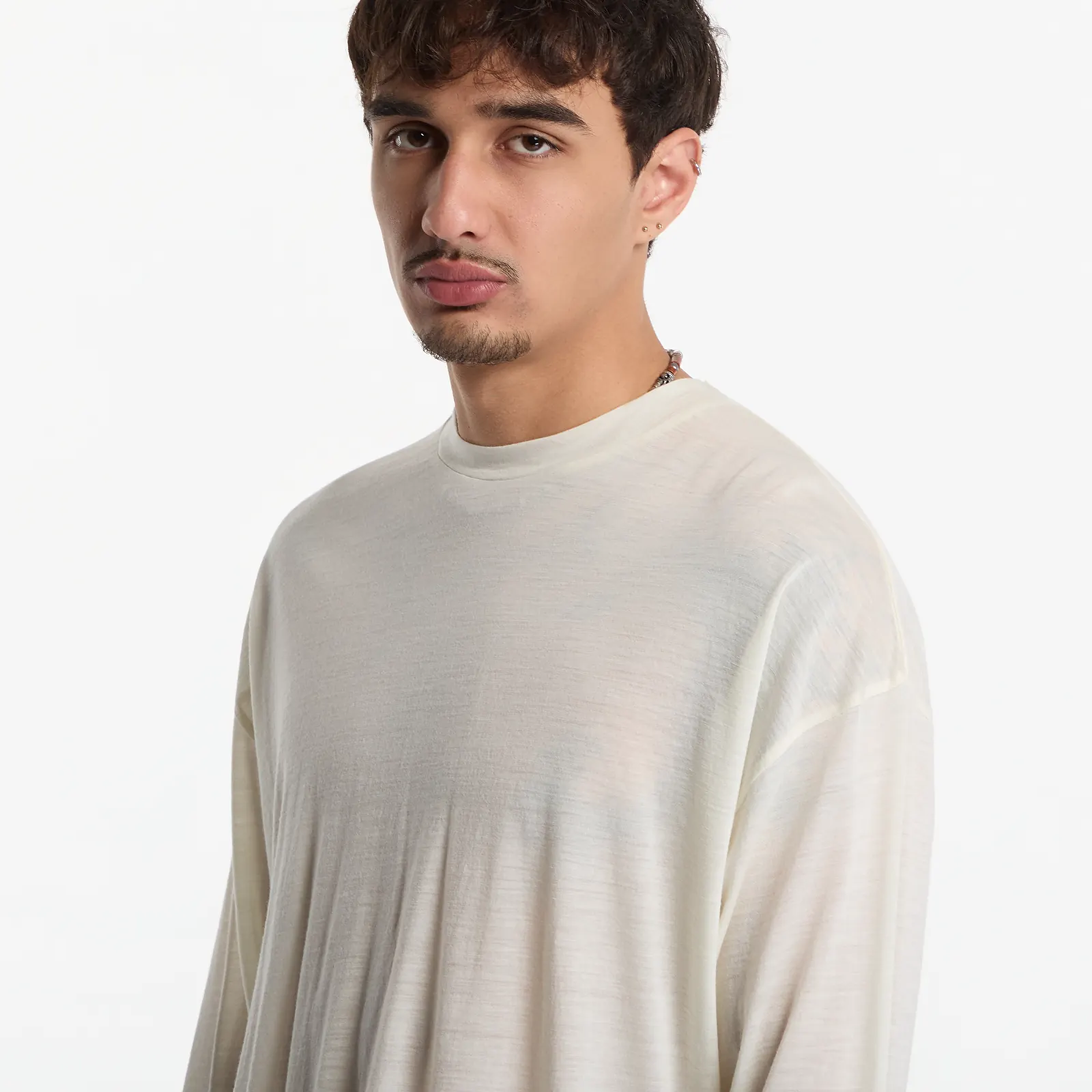 T-skjorter Represent Thermal Long Sleeve T-Shirt UNISEX Flat White