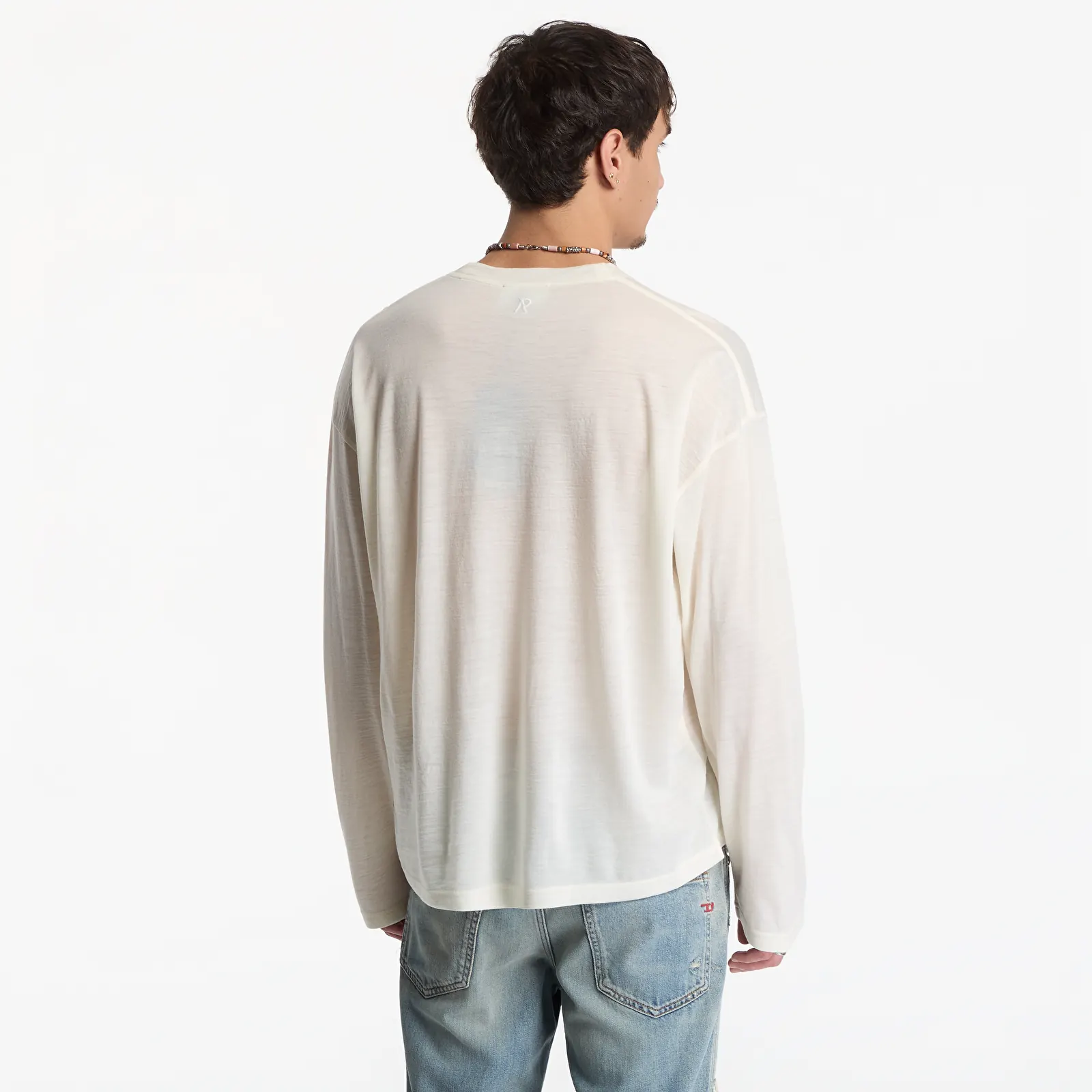 T-skjorter Represent Thermal Long Sleeve T-Shirt UNISEX Flat White