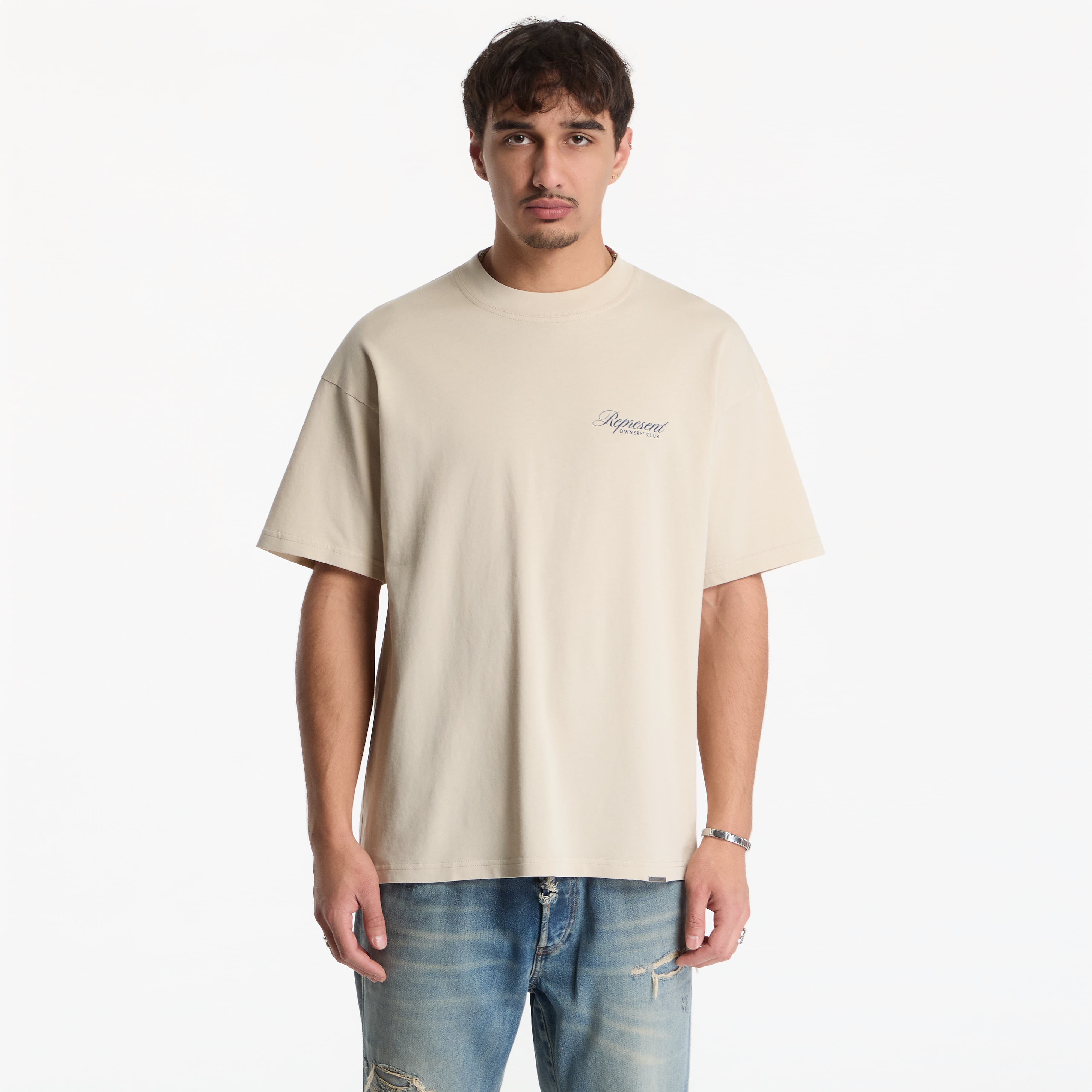 Тениска Represent Owners Club Script T-Shirt UNISEX Vintage White XL