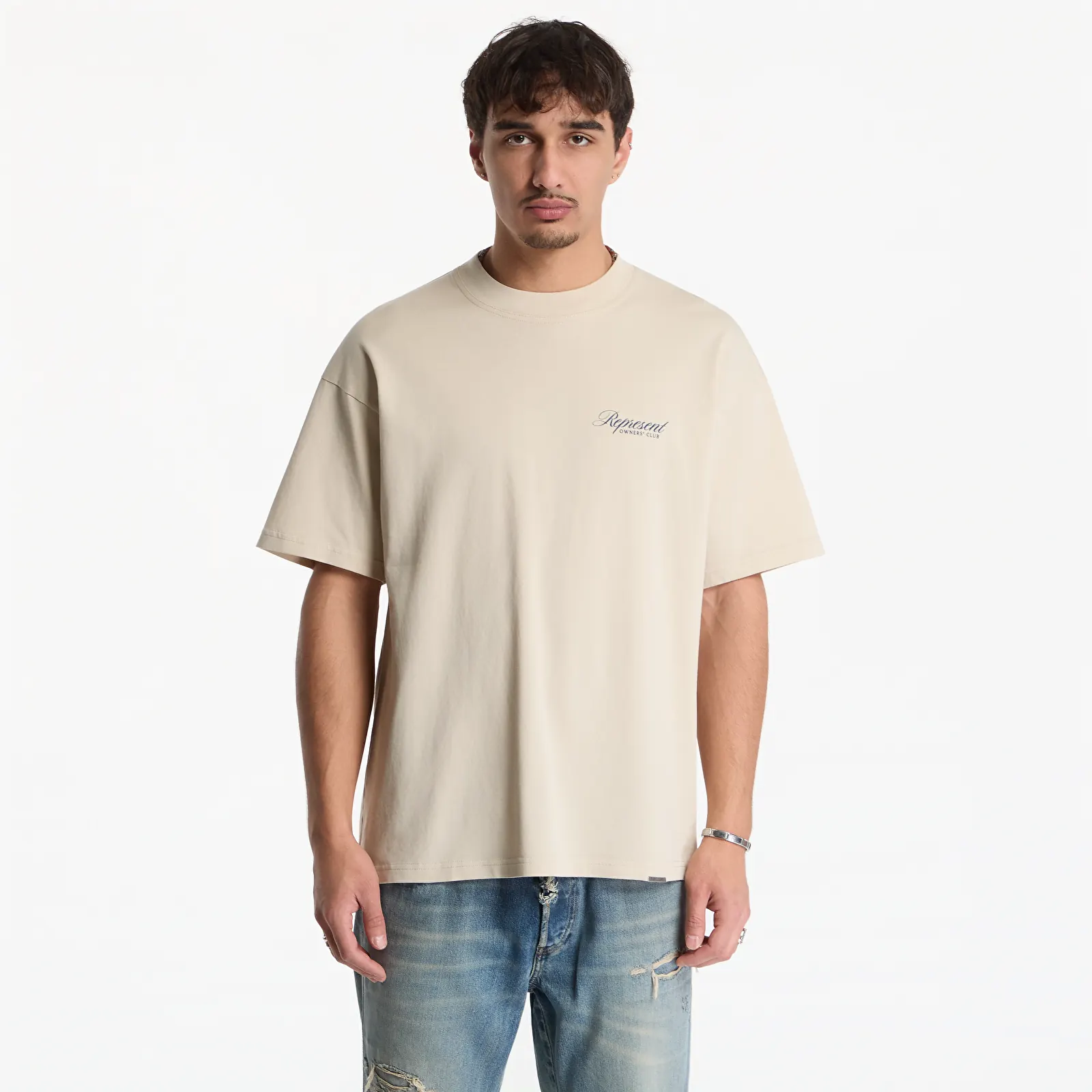 Tričká Represent Owners Club Script T-Shirt UNISEX Vintage White