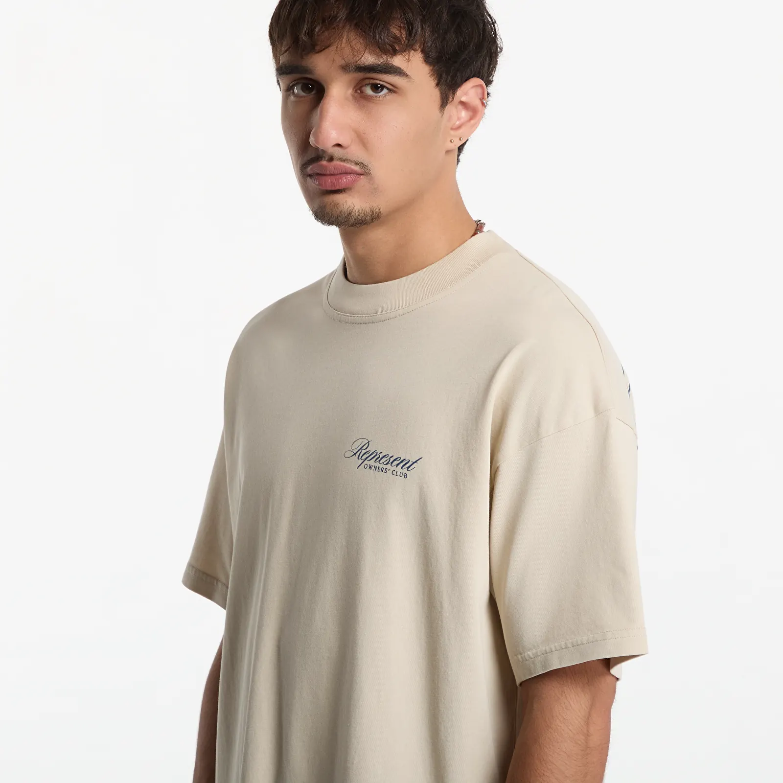 Tričká Represent Owners Club Script T-Shirt UNISEX Vintage White