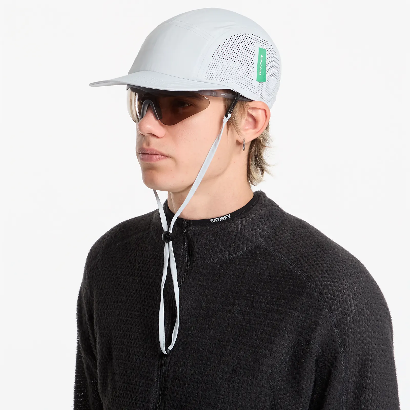 Кепки District Vision Perforated Strap Hat Light Grey