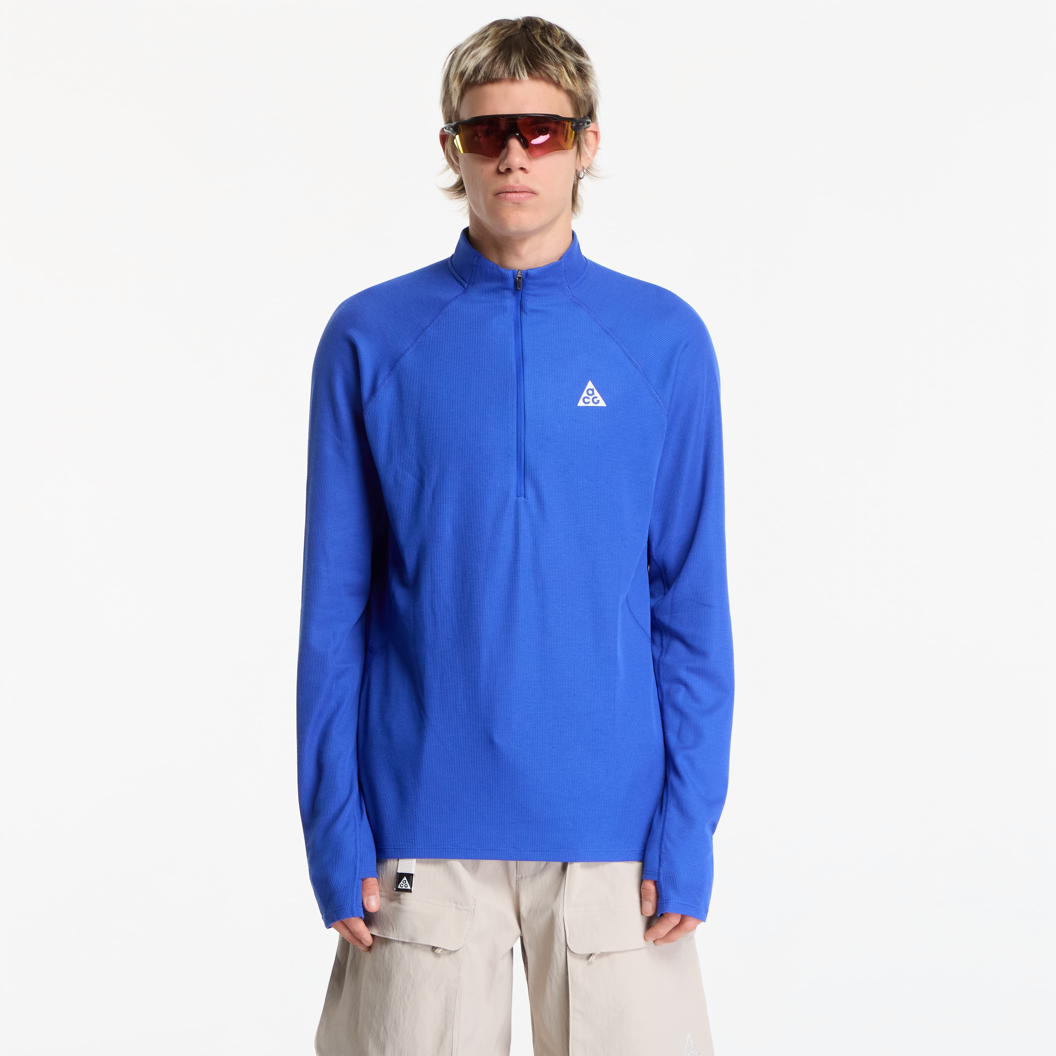 Тениска Nike ACG Dri-FIT Mid-Layer 1/4-Zip Trail Running Top Hyper Royal/ Hyper Royal/ Summit White L