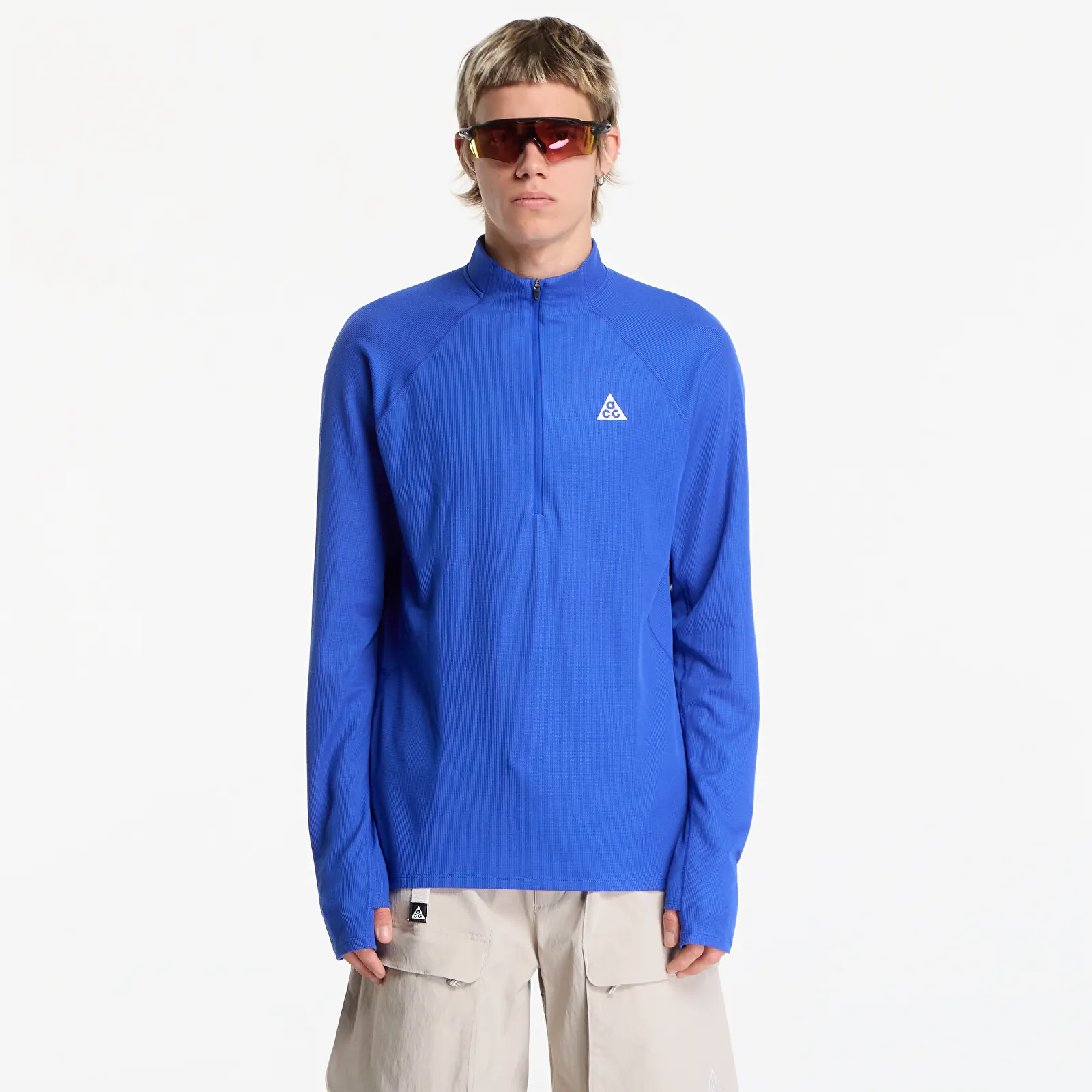 T-shirts  Nike ACG Dri-FIT Mid-Layer 1/4-Zip Trail Running Top Hyper Royal/ Hyper Royal/ Summit White