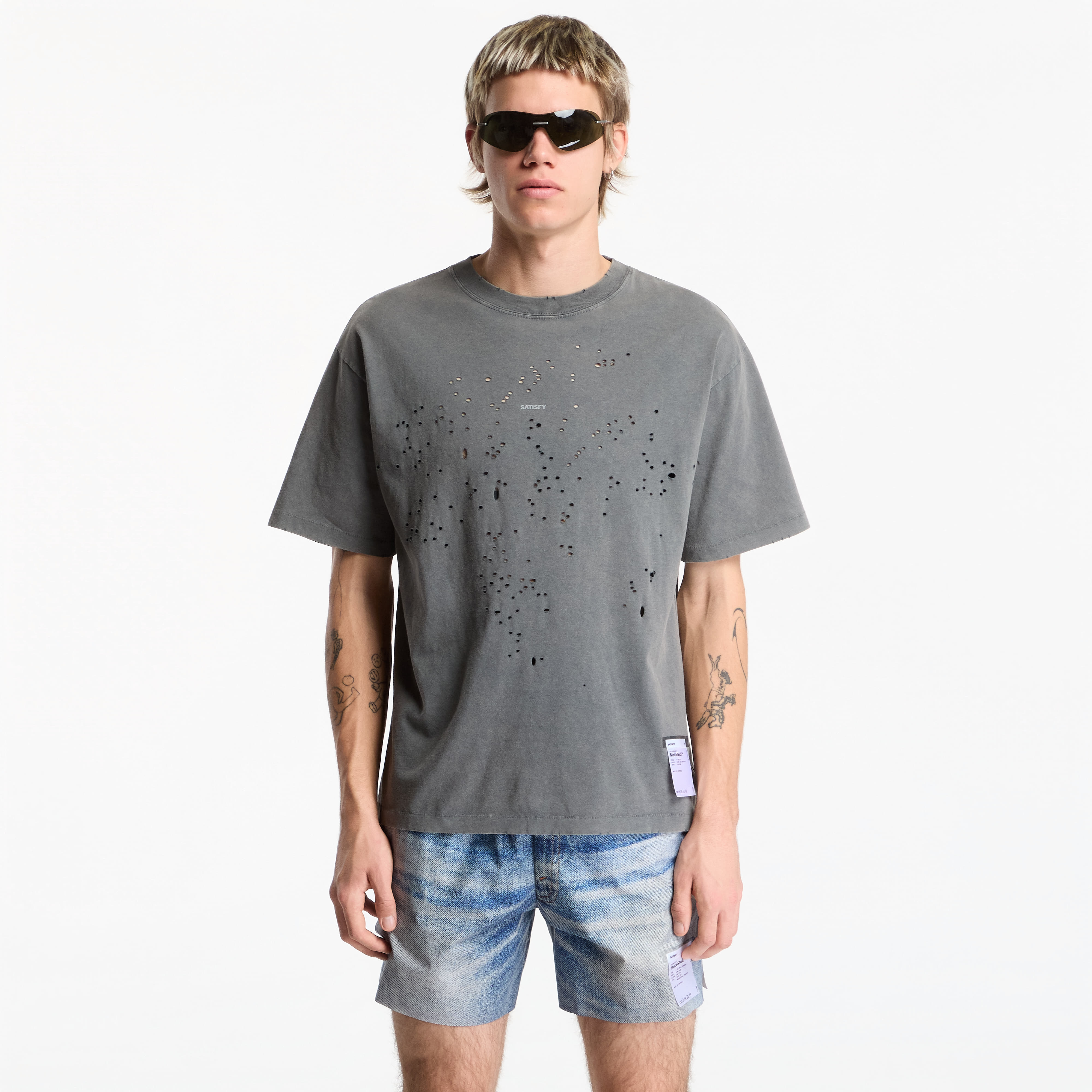 Тениска Satisfy MothTech T-Shirt Faded Black SA XS