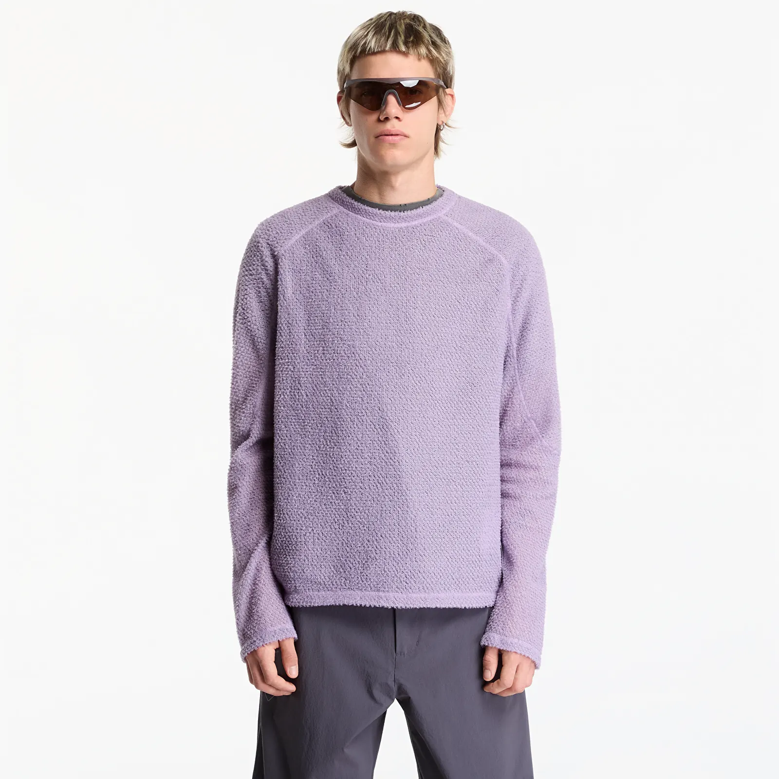 Vyriški marškinėliai Satisfy FuzzFleece AD Long Tee Dusk 00