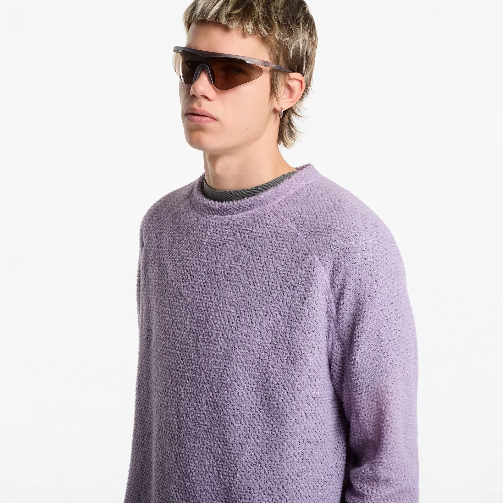Vyriški marškinėliai Satisfy FuzzFleece AD Long Tee Dusk 00