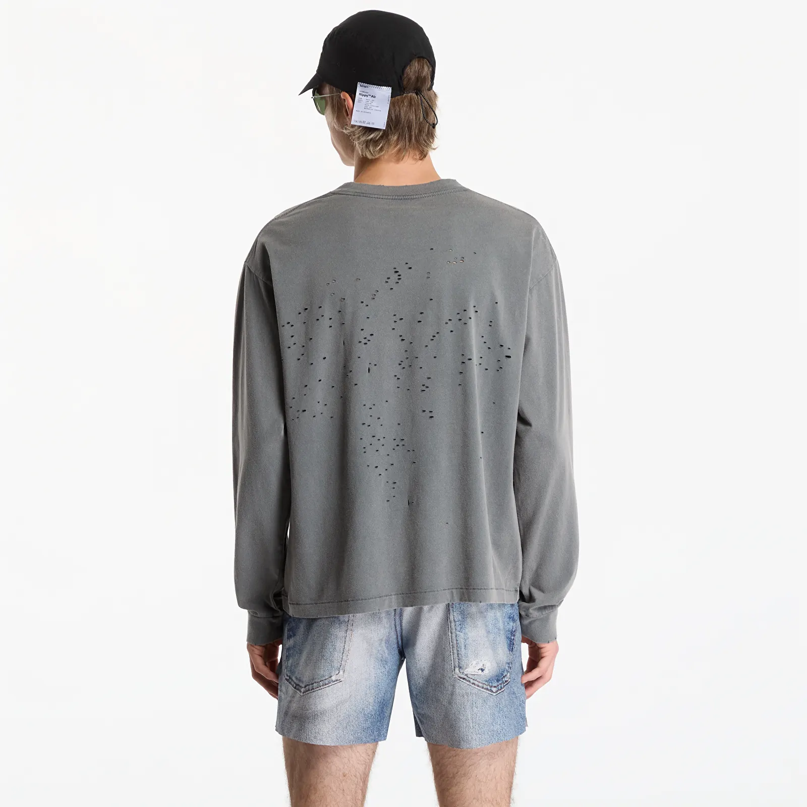 T-shirts  Satisfy MothTech Long Tee Faded Black