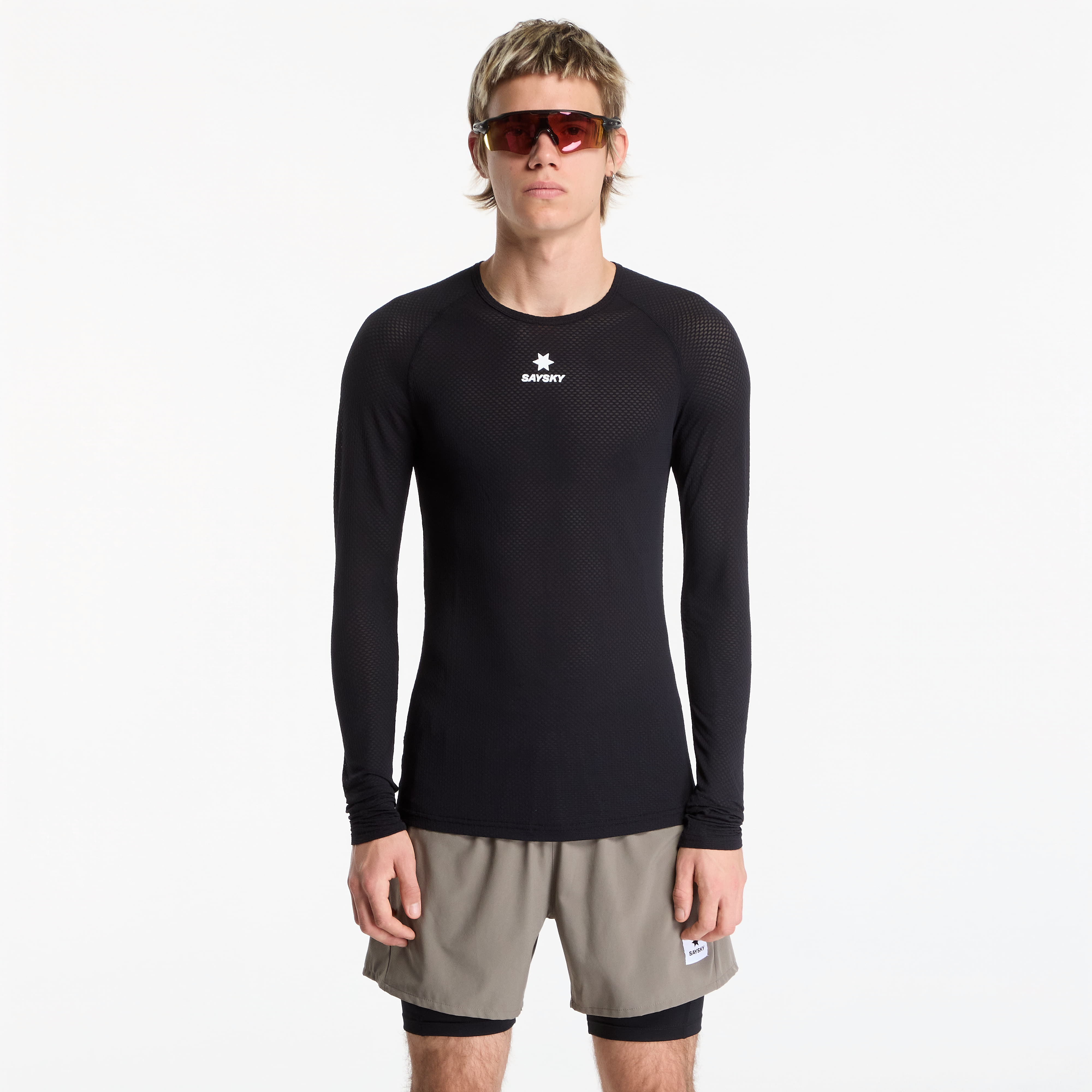 Тениска SAYSKY Mesh Base Layer Longsleeve UNISEX Black M