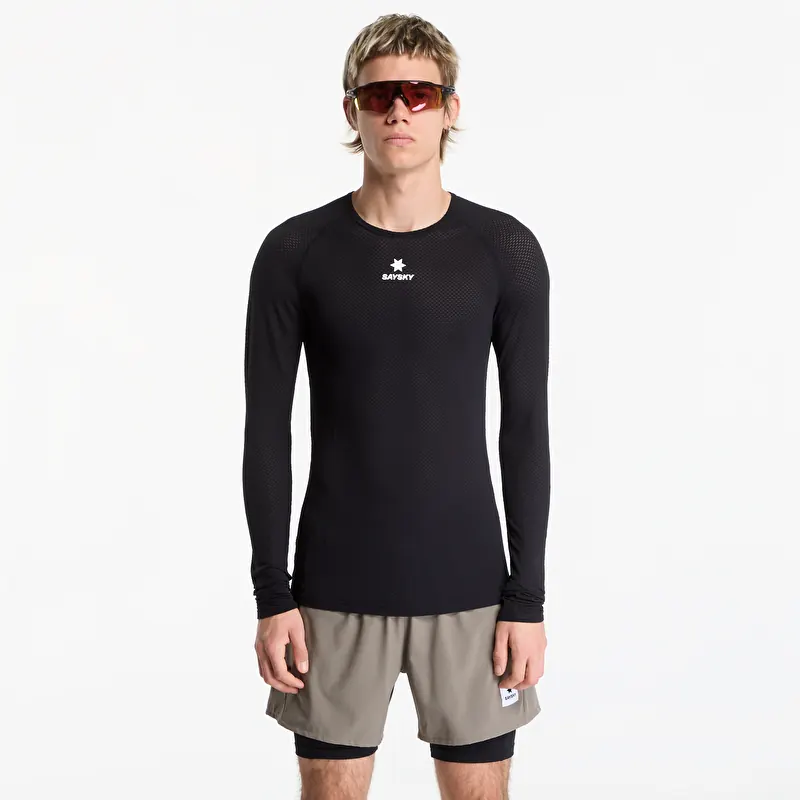 T-shirt SAYSKY Mesh Base Layer Longsleeve UNISEX Black
