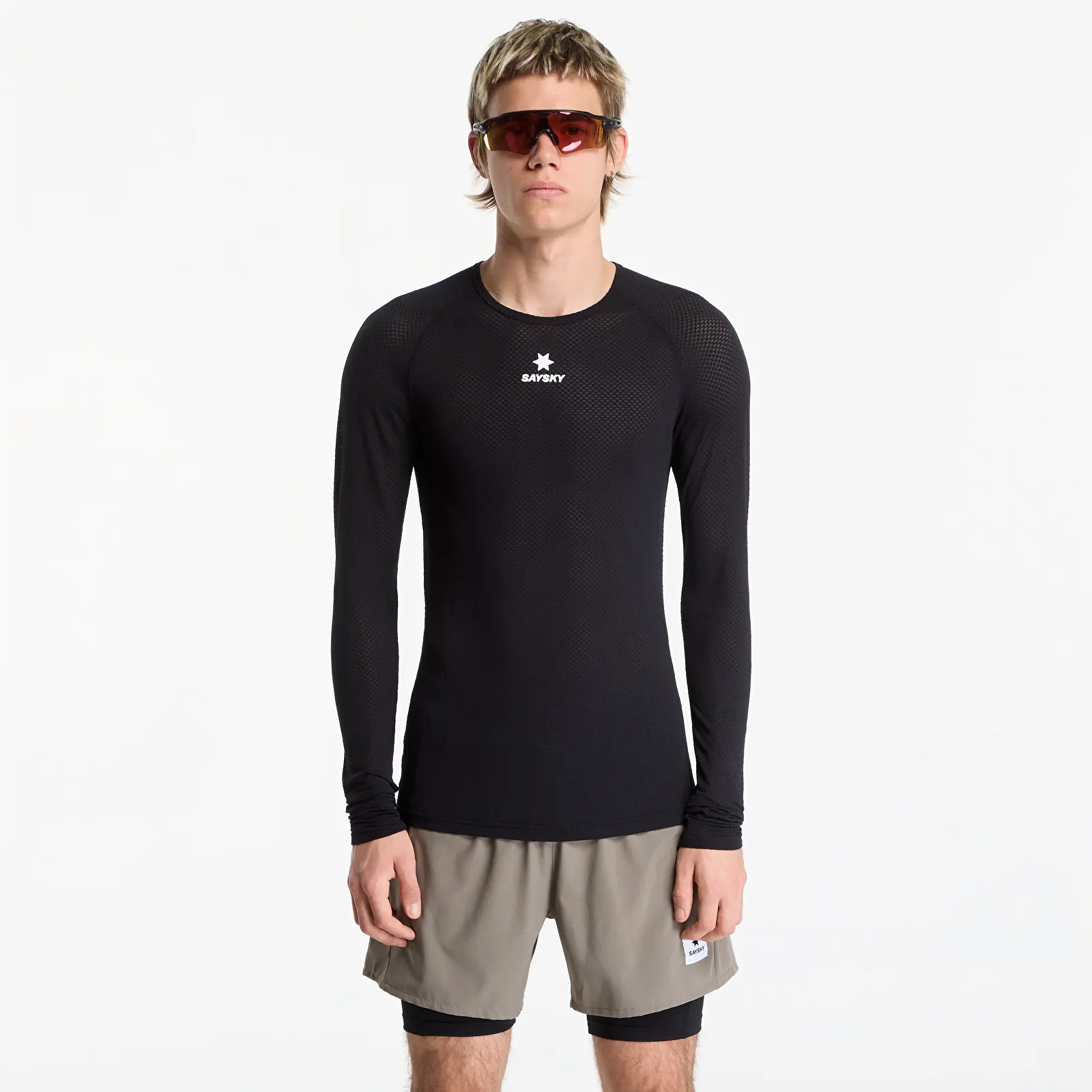 T-shirts SAYSKY Mesh Base Layer Longsleeve UNISEX Black