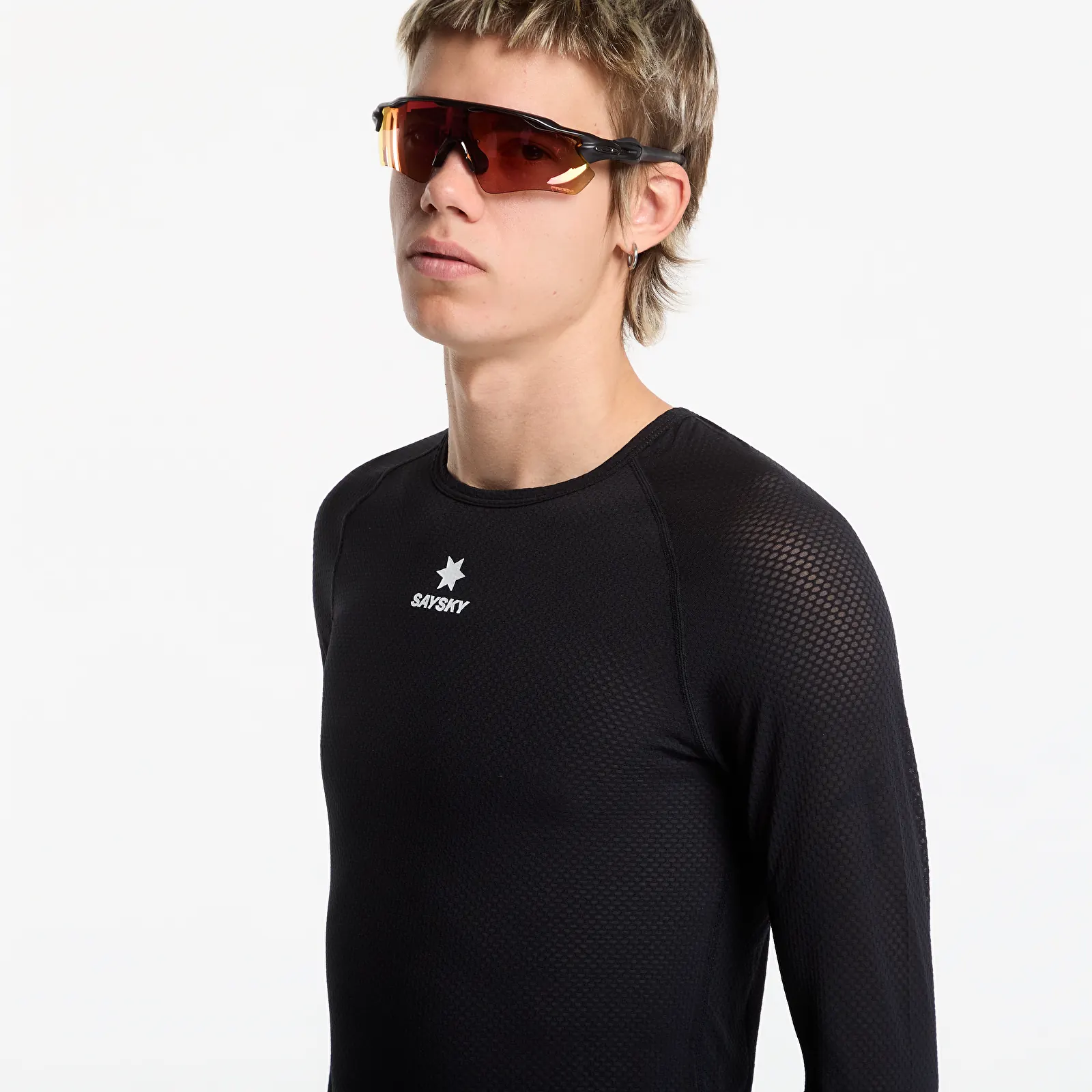 T-shirts SAYSKY Mesh Base Layer Longsleeve UNISEX Black