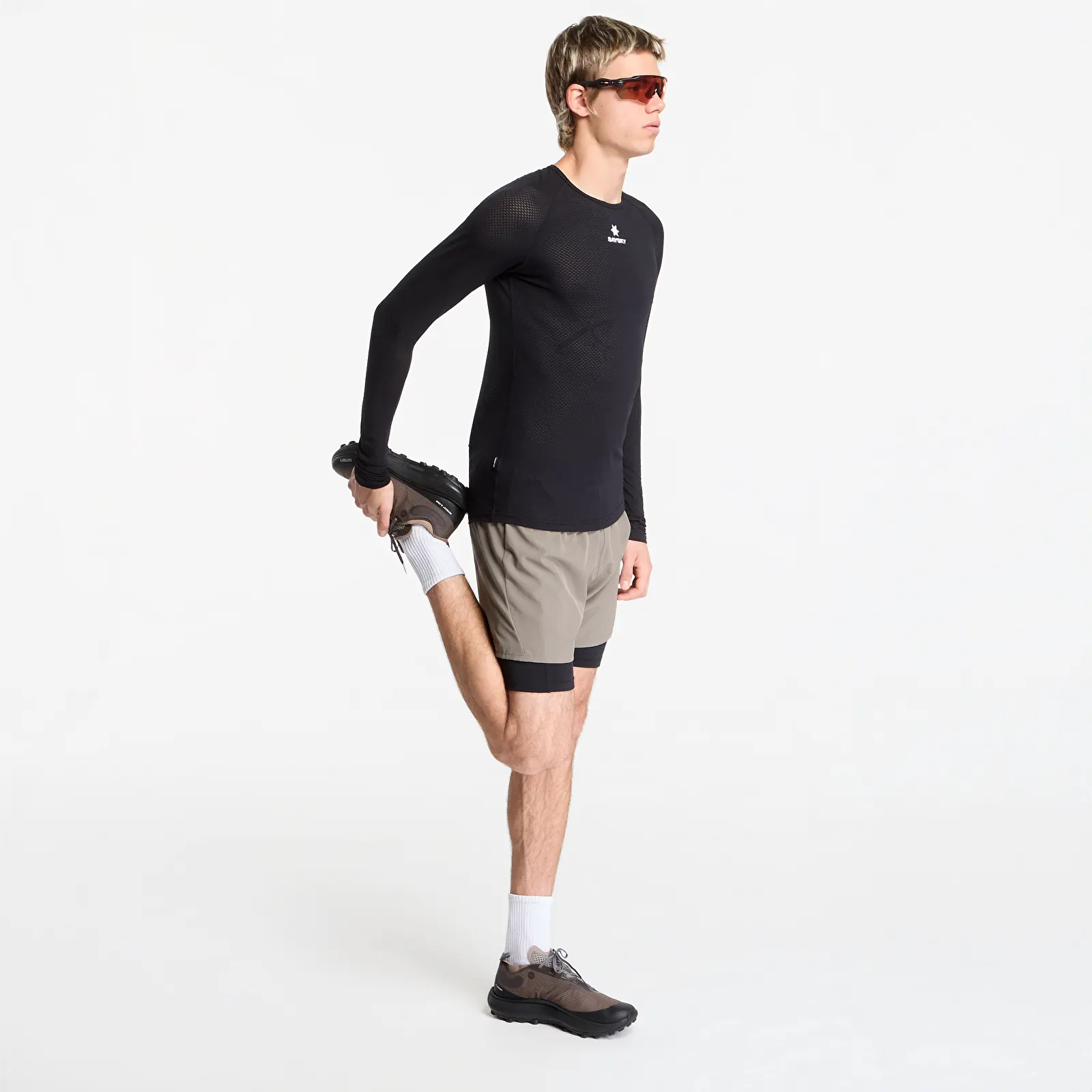 T-shirts SAYSKY Mesh Base Layer Longsleeve UNISEX Black