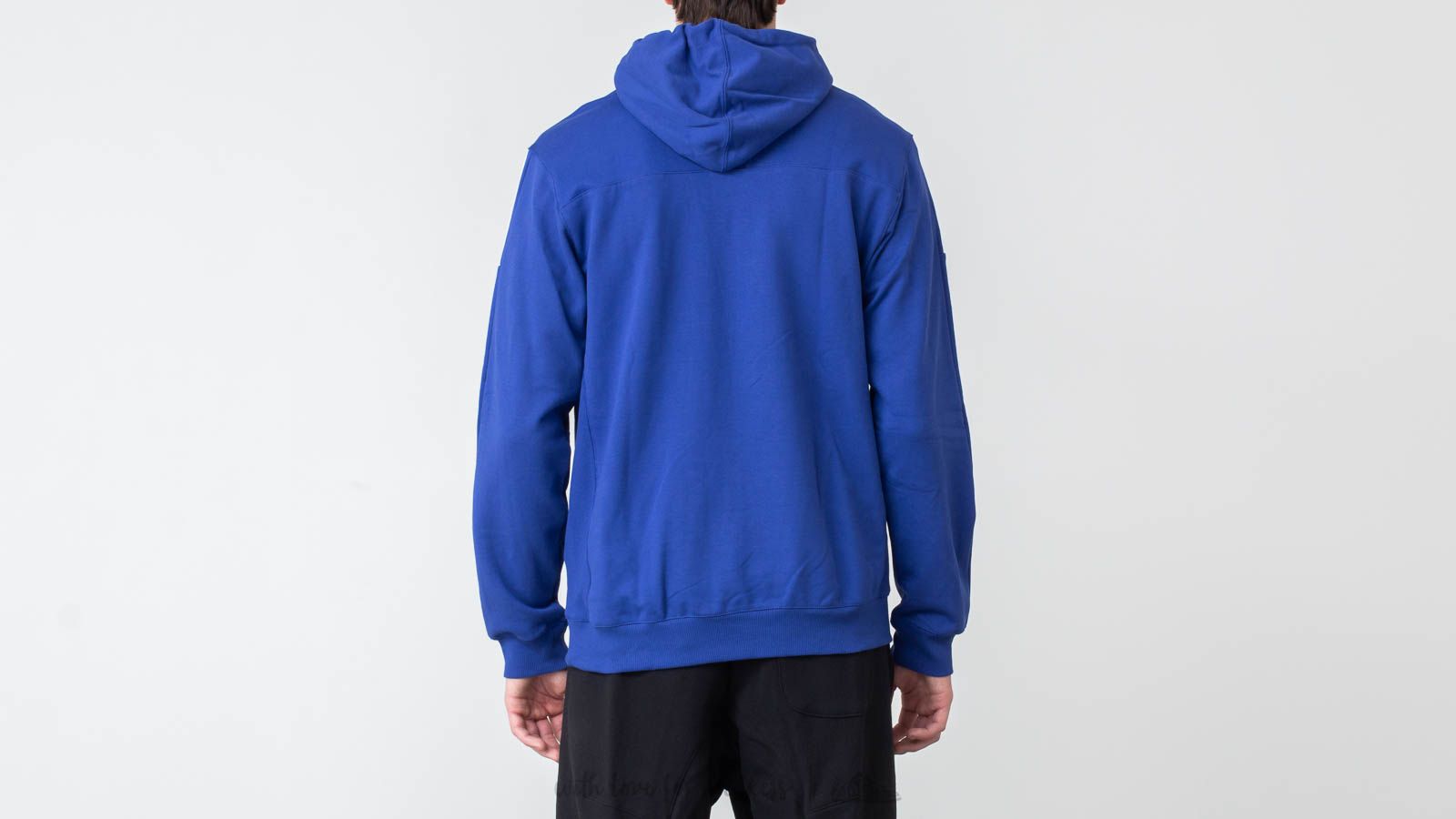 Kapucnis pulóverek és pulcsik adidas Quarzo Fleece Hoodie Active Blue/ White/ Active Green