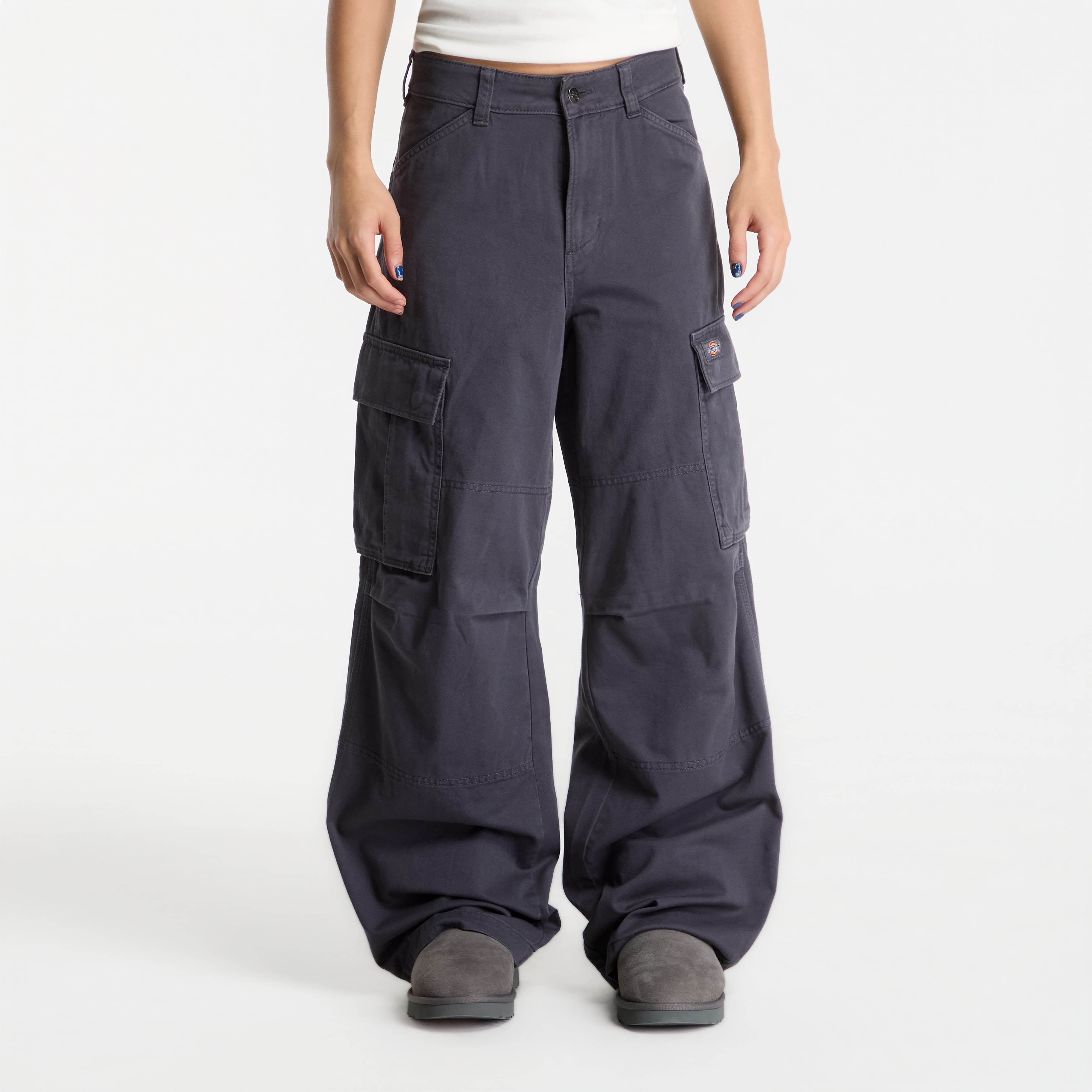 Pants Dickies 247 Loose Garment Dyed Cargo Grey W32