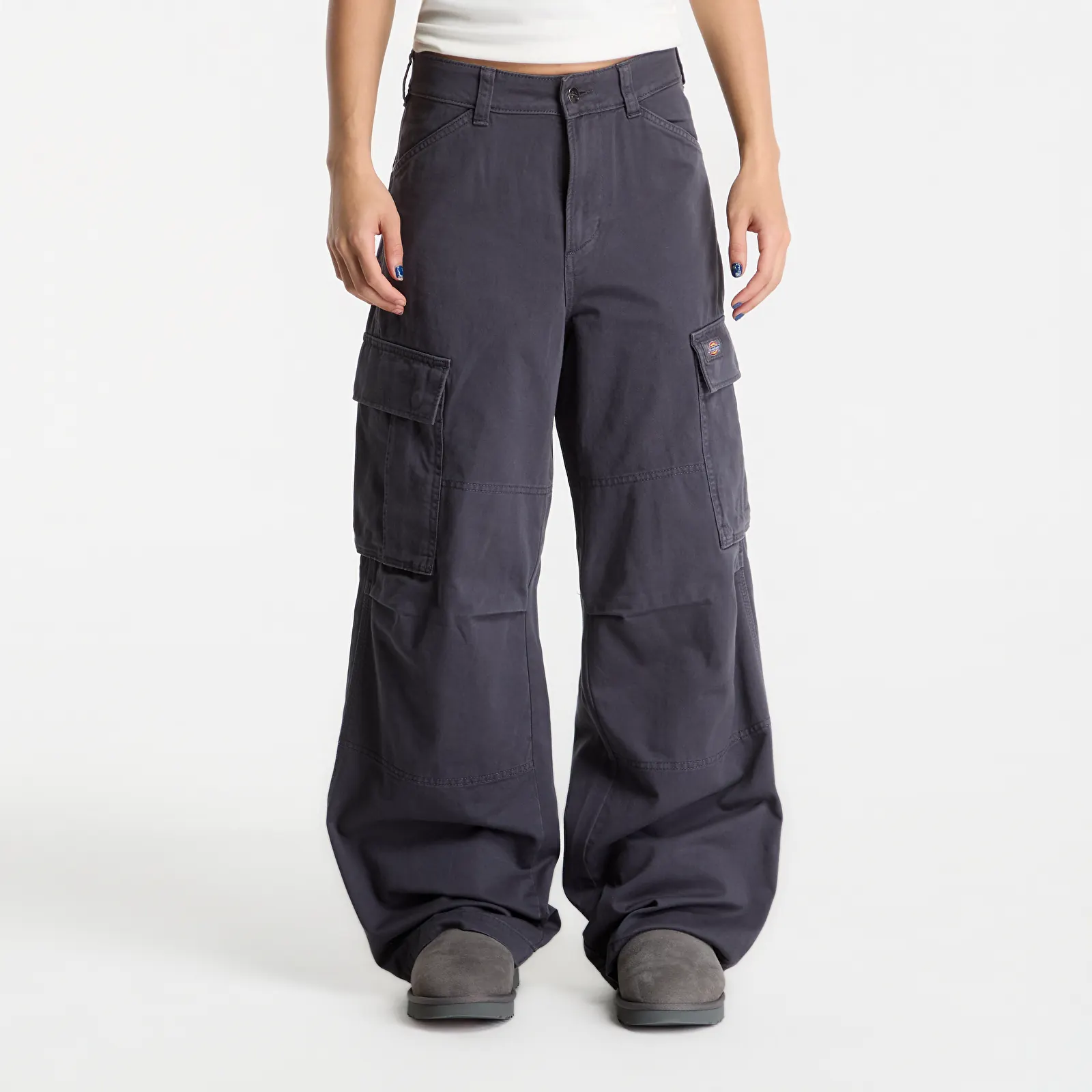 Kalhoty Dickies 247 Loose Garment Dyed Cargo Grey