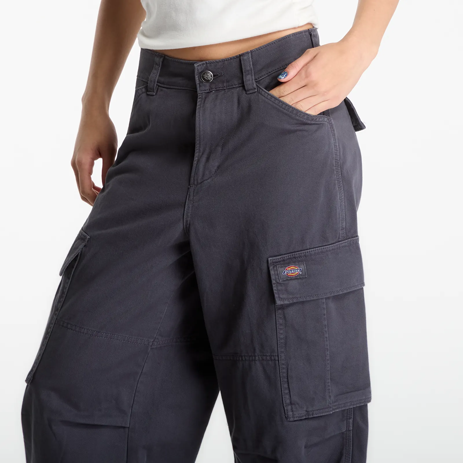 Kalhoty Dickies 247 Loose Garment Dyed Cargo Grey
