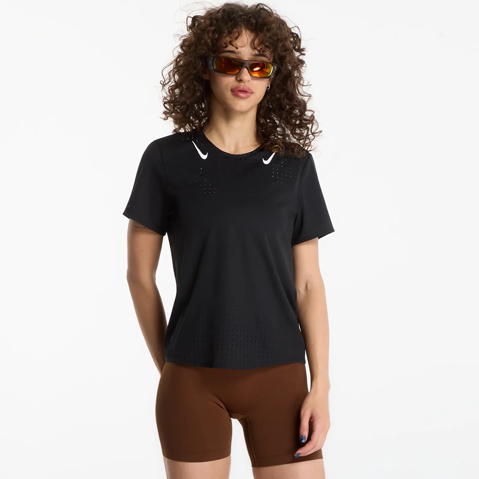 T-shirts Nike AeroSwift Dri-FIT ADV Running Top Black/ White