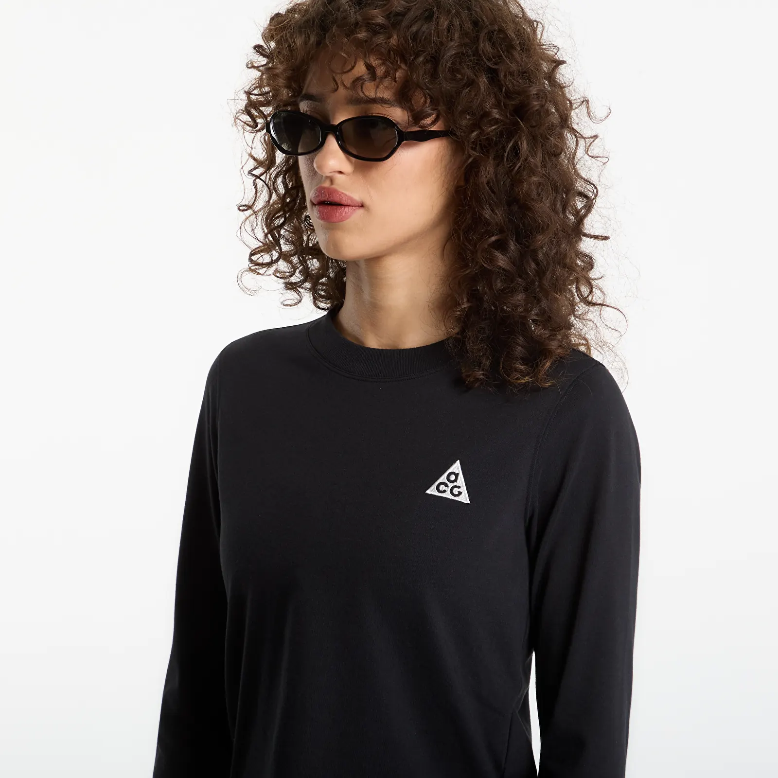 Pólók Nike ACG Dri-FIT Long-Sleeve Top Black/ Summit White