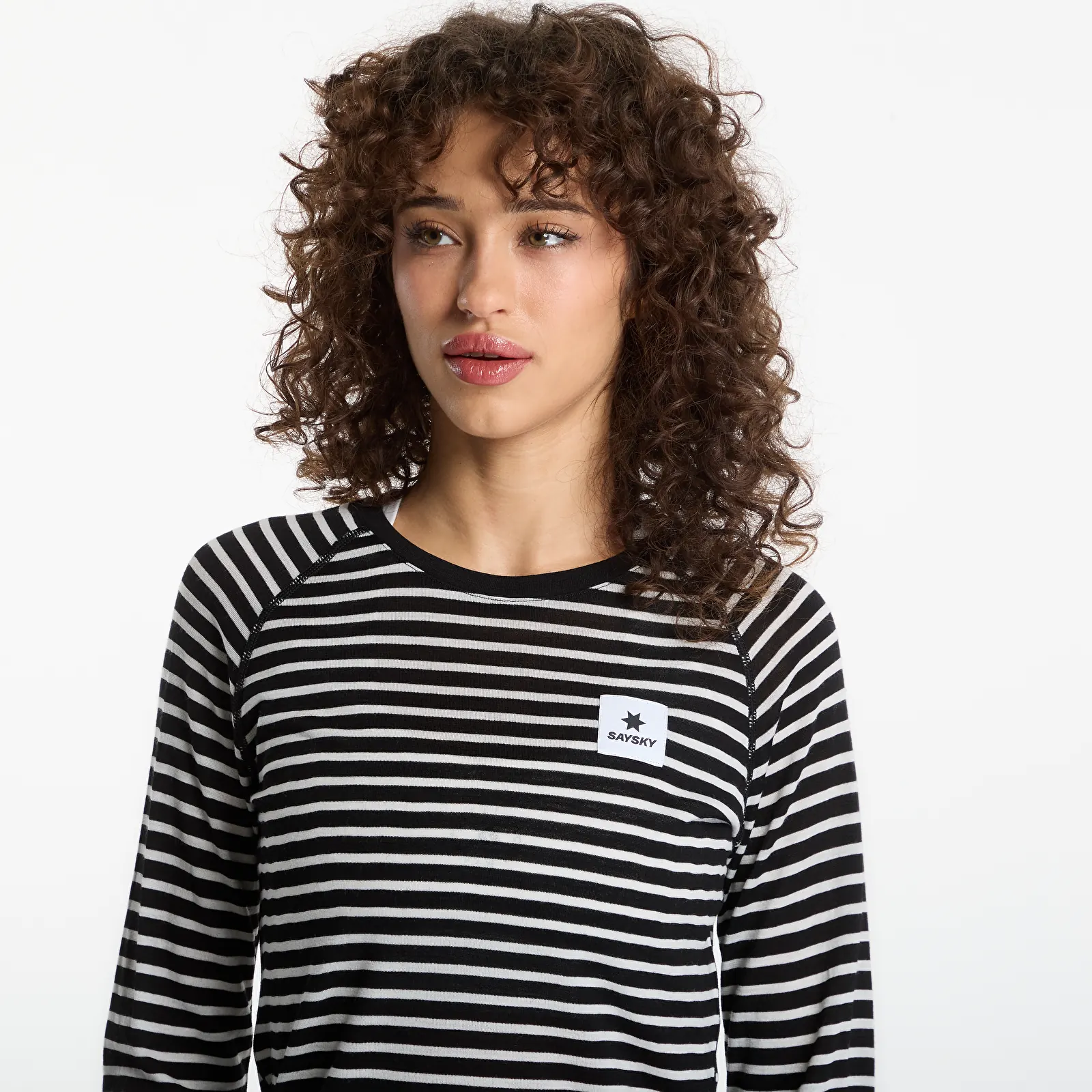 T-shirts SAYSKY W Merino 165 Base Layer Long Sleeve Stripes