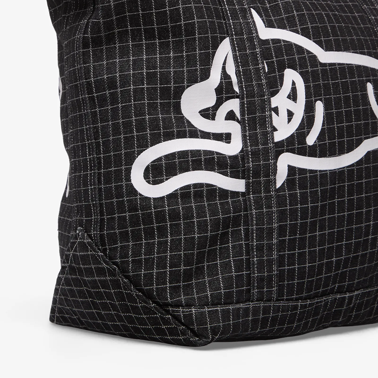 Tašky přes rameno Billionaire Boys Club Icecream Running Dog Ripstop Denim Tote Bag Black