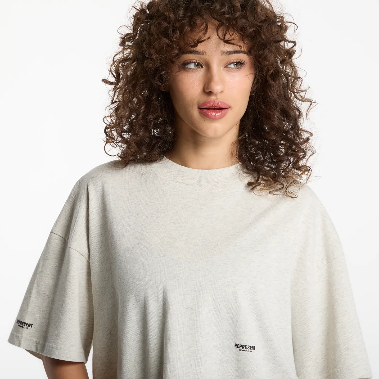 Koszulki Represent Micro Owners Club T-Shirt UNISEX Cream Marl