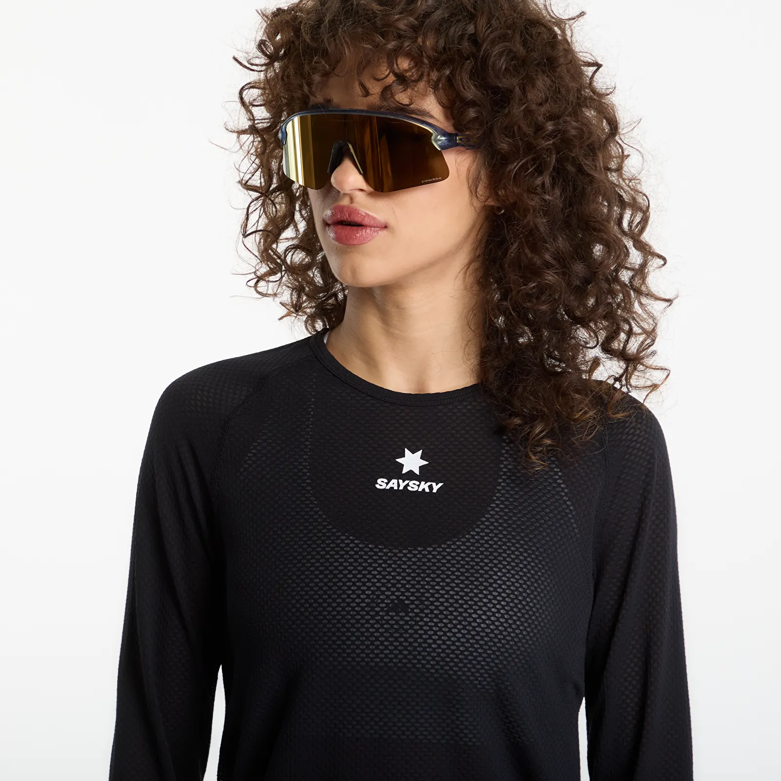 T-shirts SAYSKY Mesh Base Layer Longsleeve UNISEX Black
