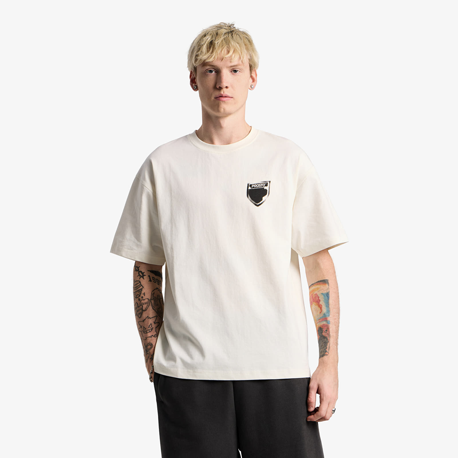 Men's T-shirts Prosto T-shirt Stamp White