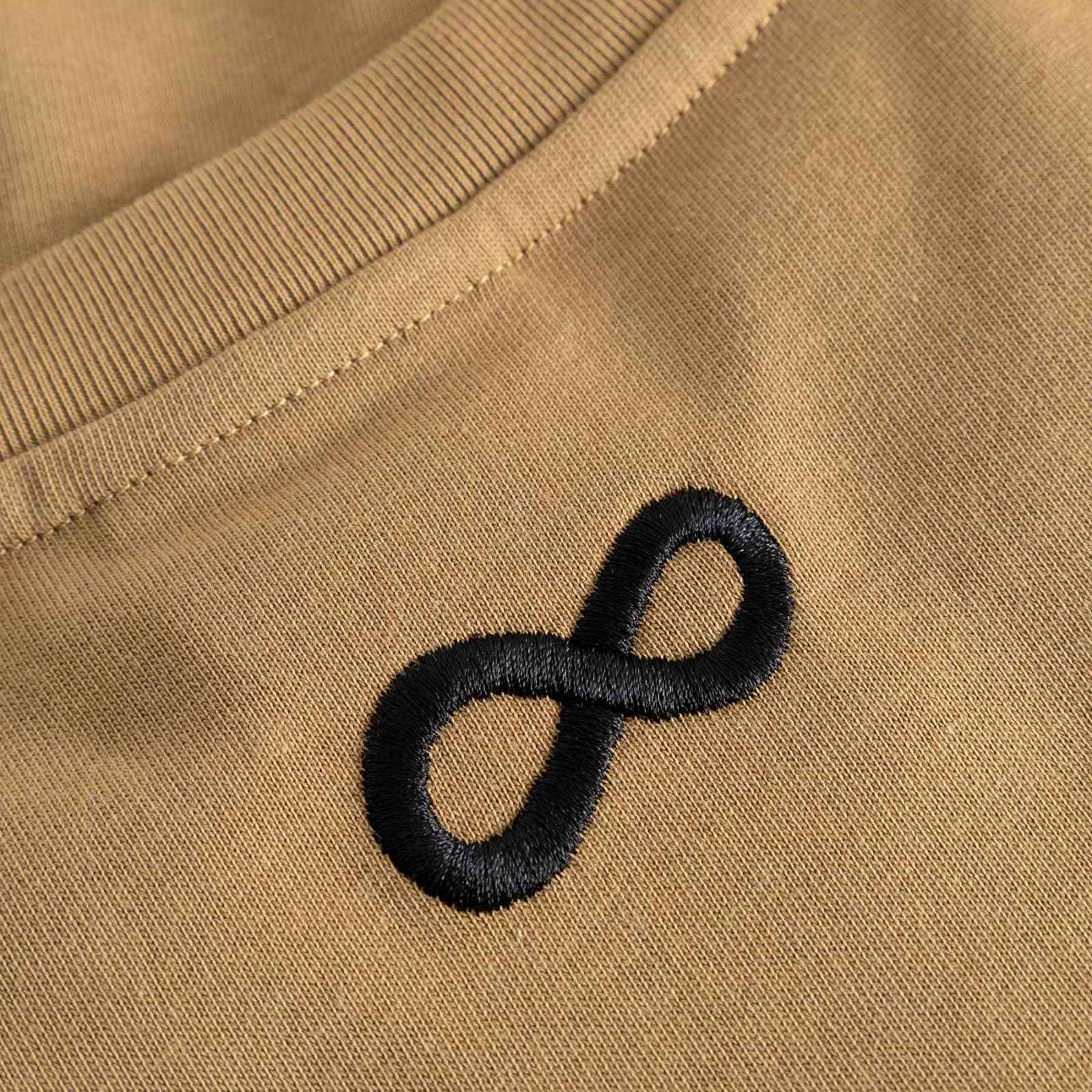 Men's T-shirts Prosto T-shirt Jacquard Label Camel Beige