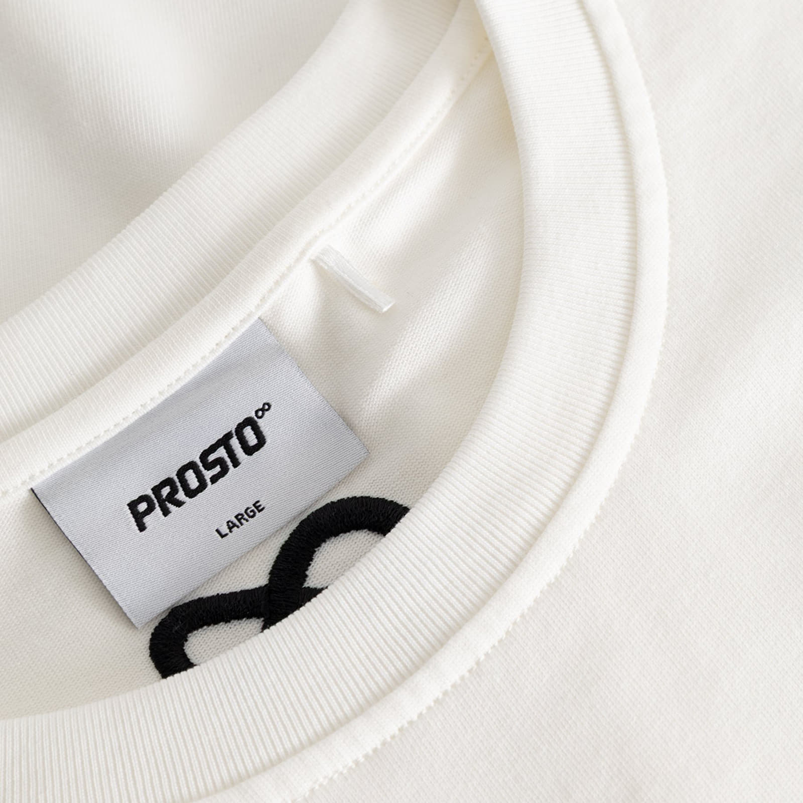 Men's T-shirts Prosto T-shirt Jacquard Label White