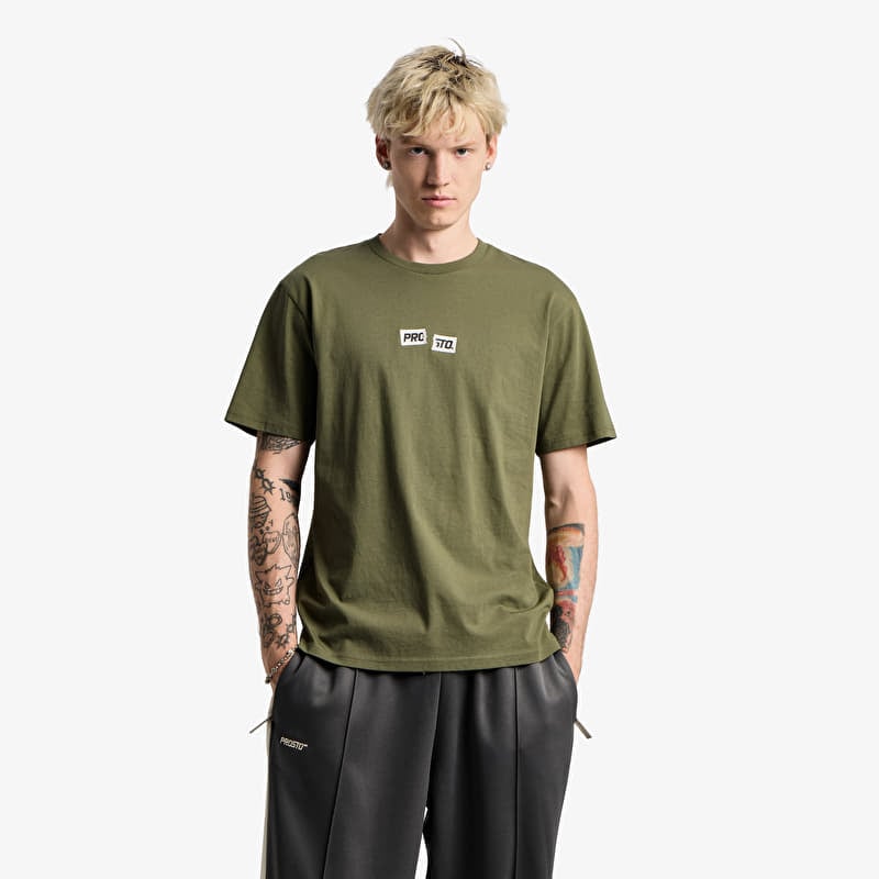 T-Shirt Prosto T-shirt Crack Box Logo Olive Green