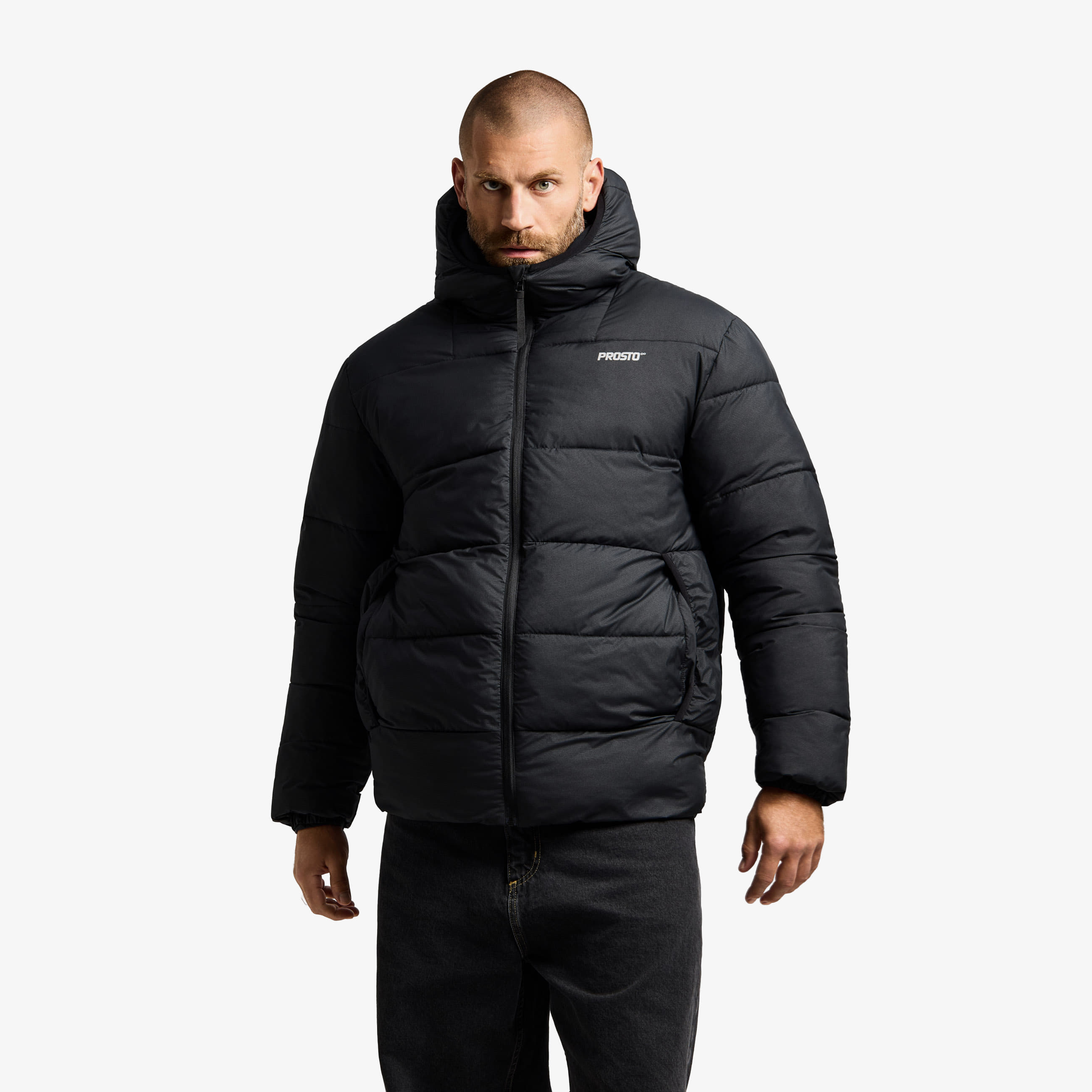 Jacket Prosto Puffer Jacket Adament Hood 3.0 Black XL