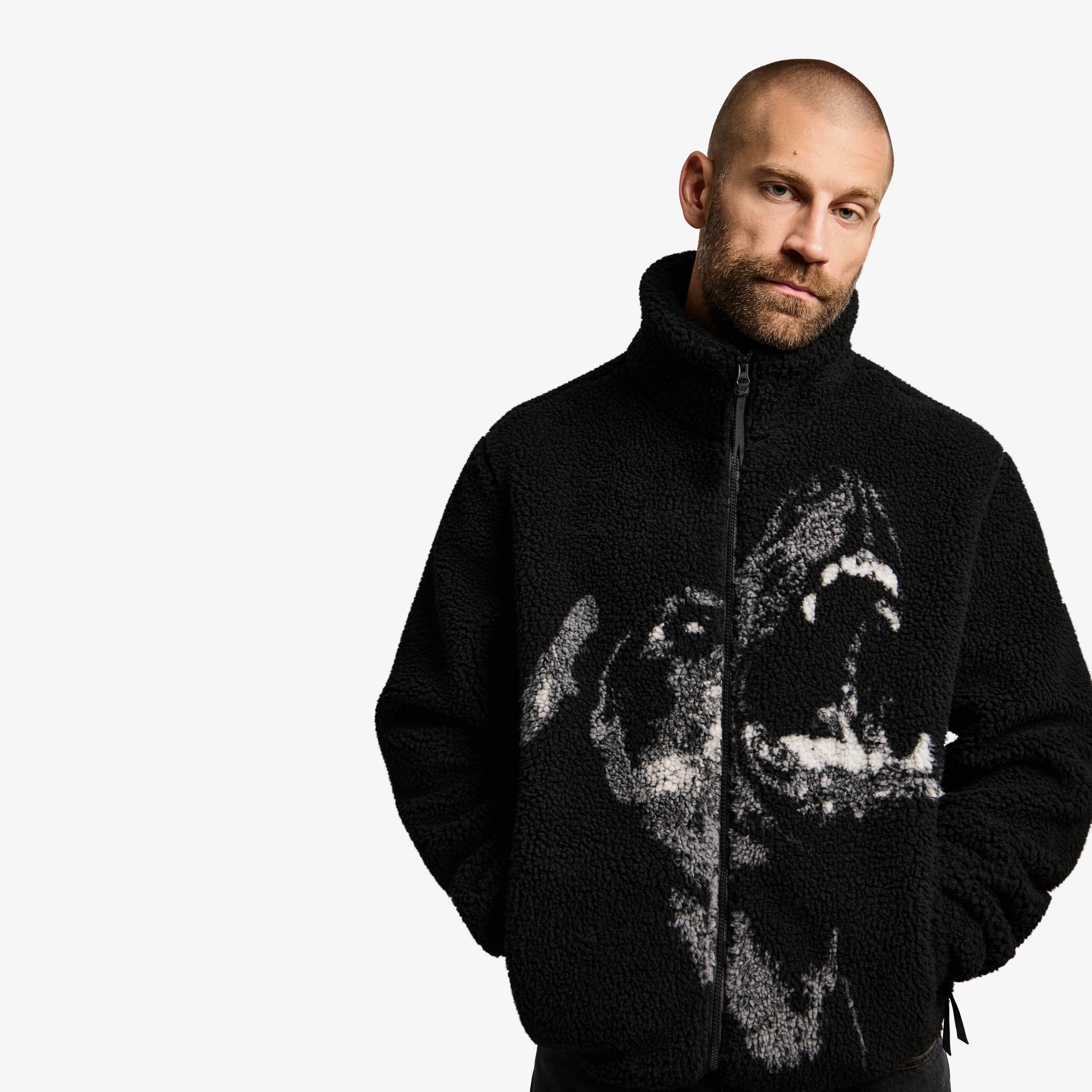 Jacket Prosto Sherpa Jacket Wild Dog Black XL