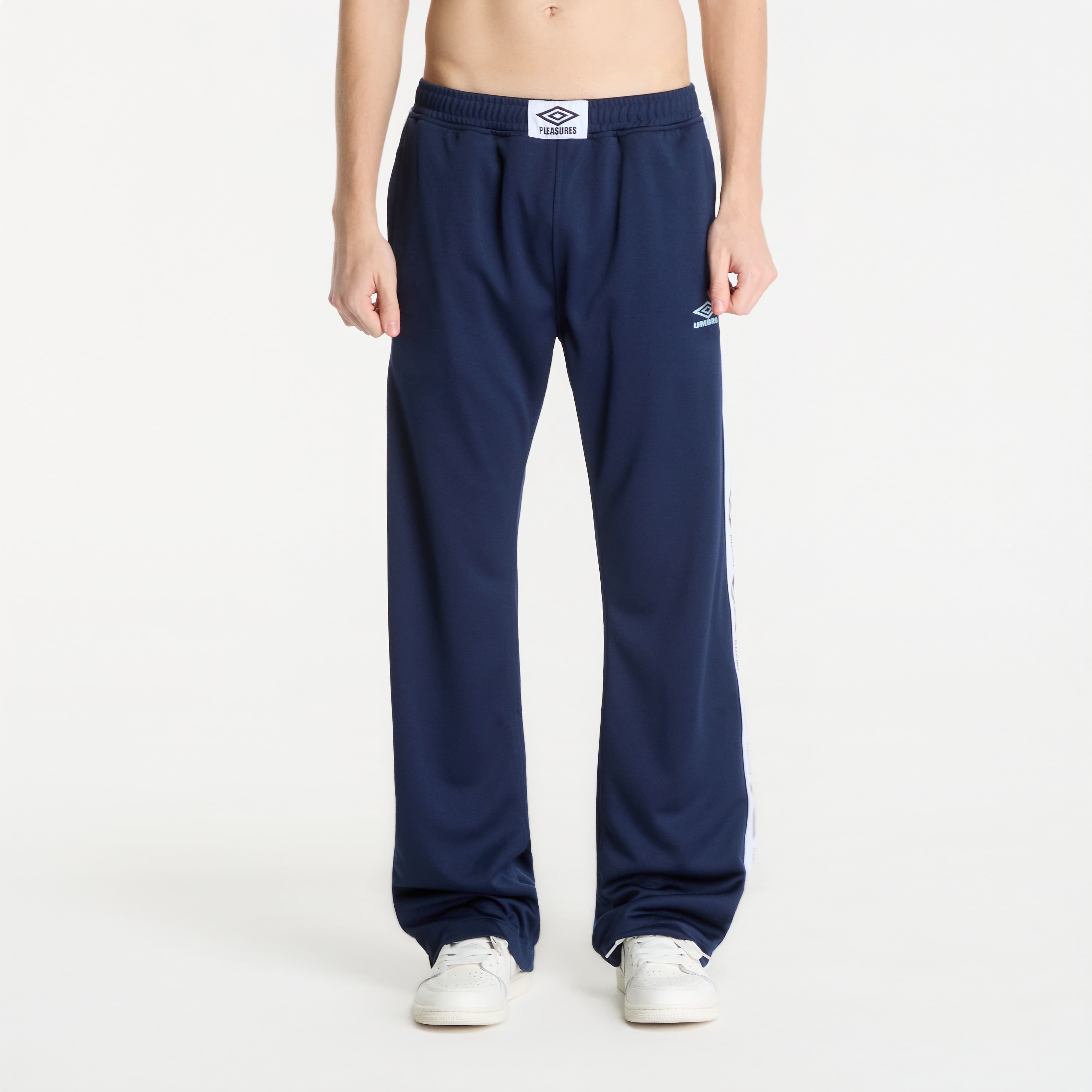 Pants PLEASURES Bootcut Track Pants Navy L