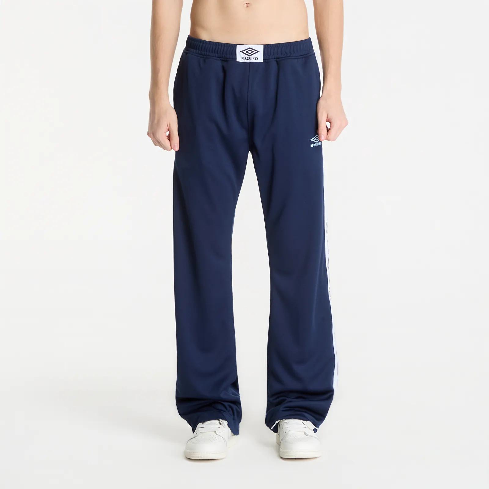 Jogger Pants PLEASURES Bootcut Track Pants Navy