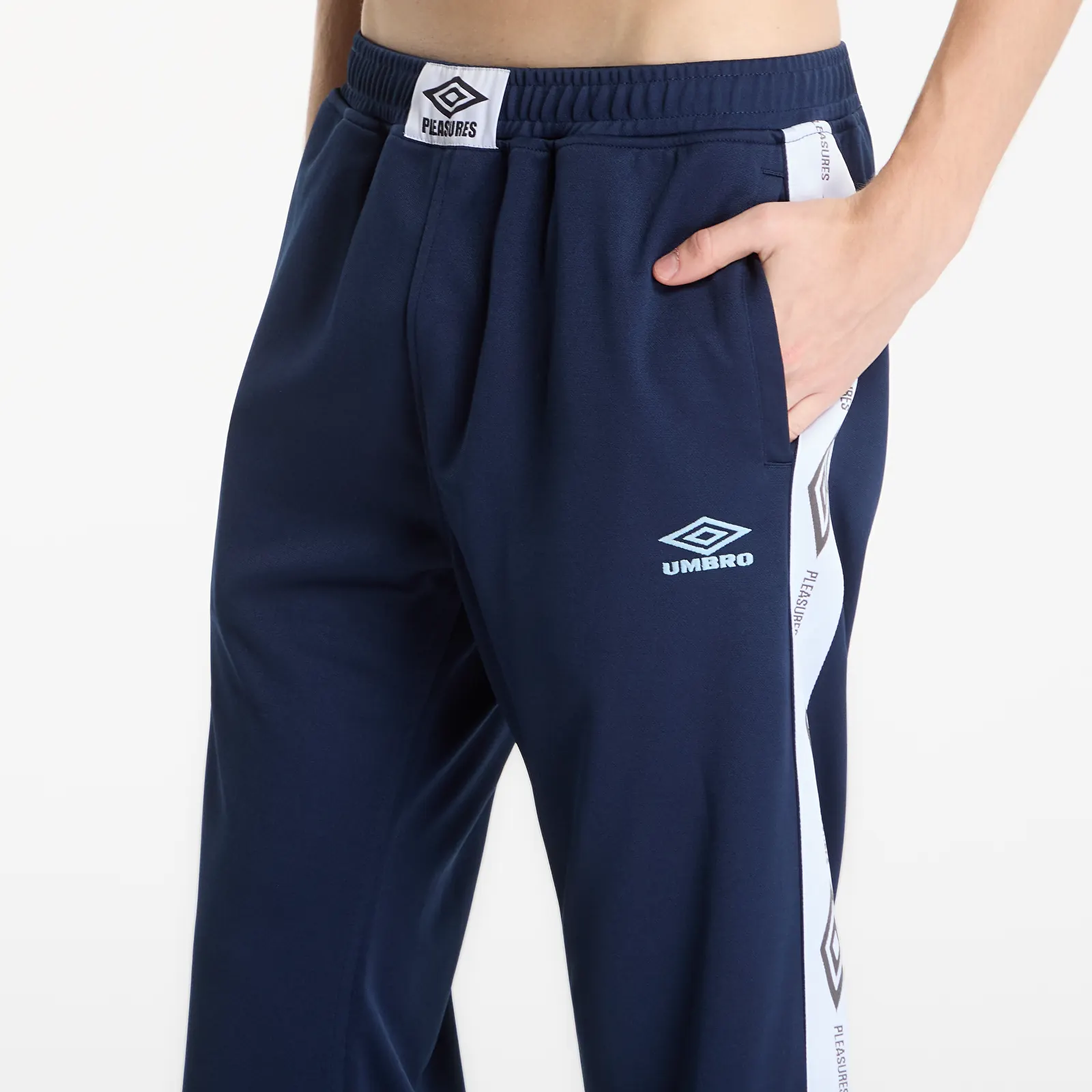Jogger Pants PLEASURES Bootcut Track Pants Navy