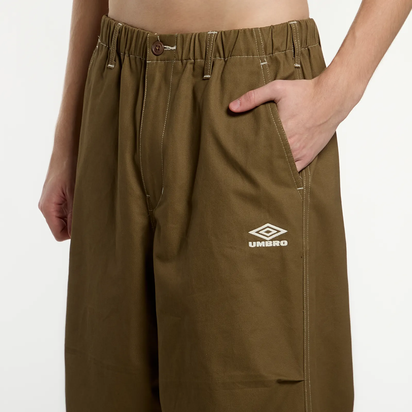 Παντελόνια PLEASURES x Umbro Manchester Relaxed Pants Beige
