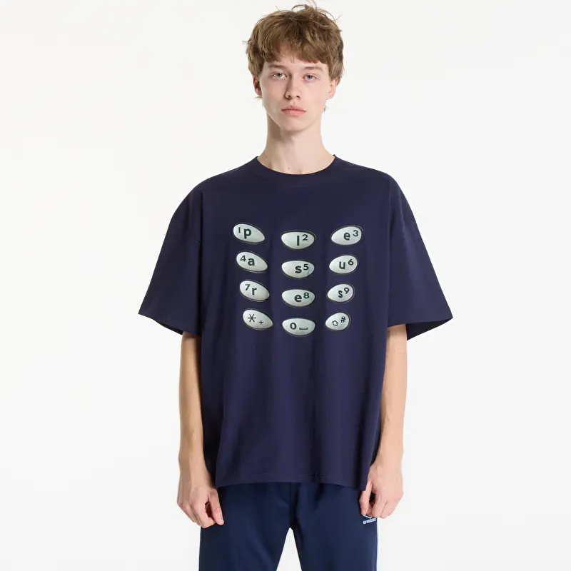T-shirt PLEASURES Buttons T-Shirt Navy