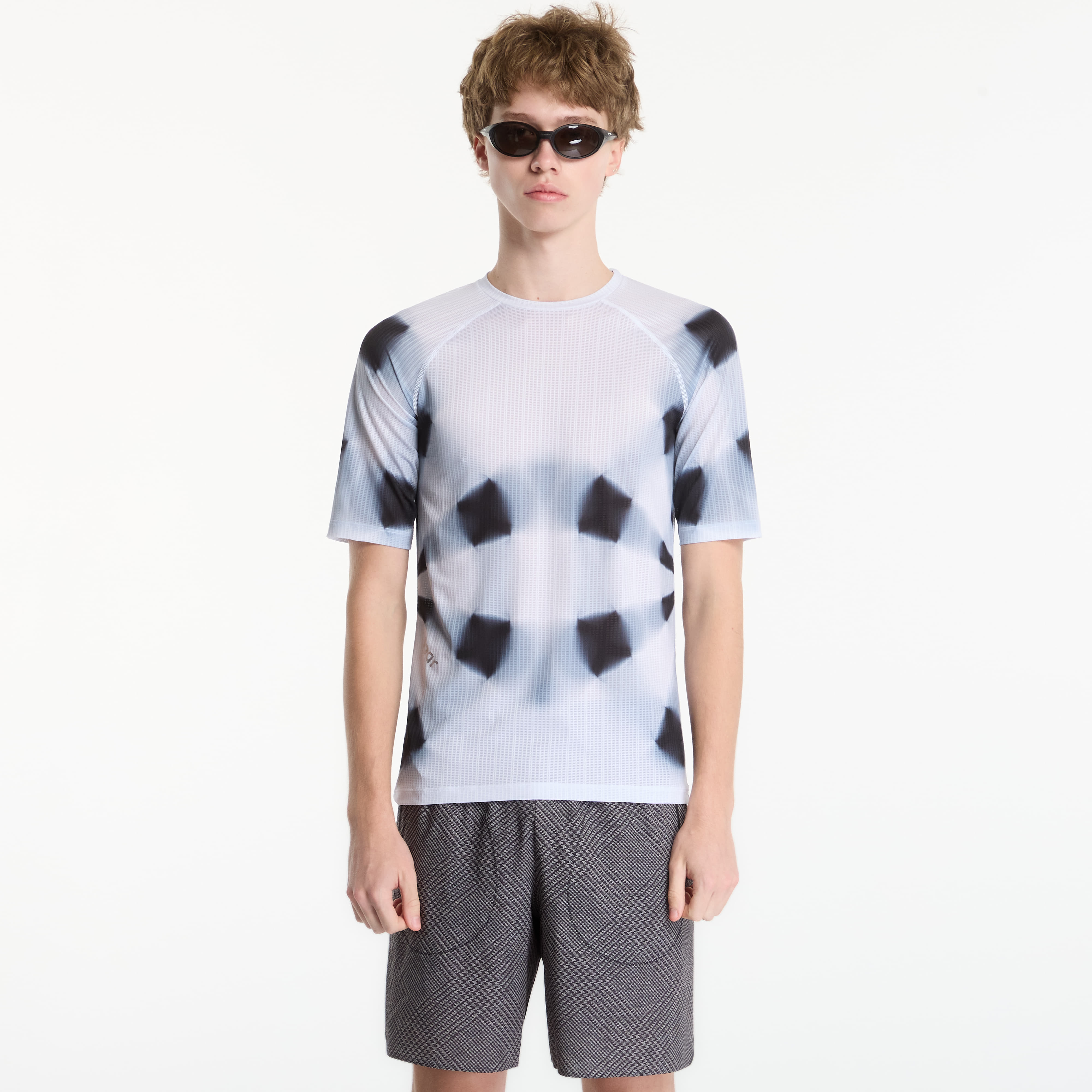 T-shirt SOAR Race Tee White Black Kalidescope L