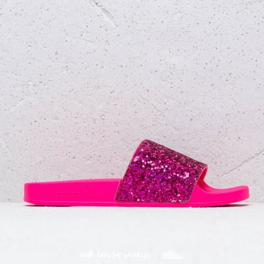 Adiletten damen rosa glitzer discount