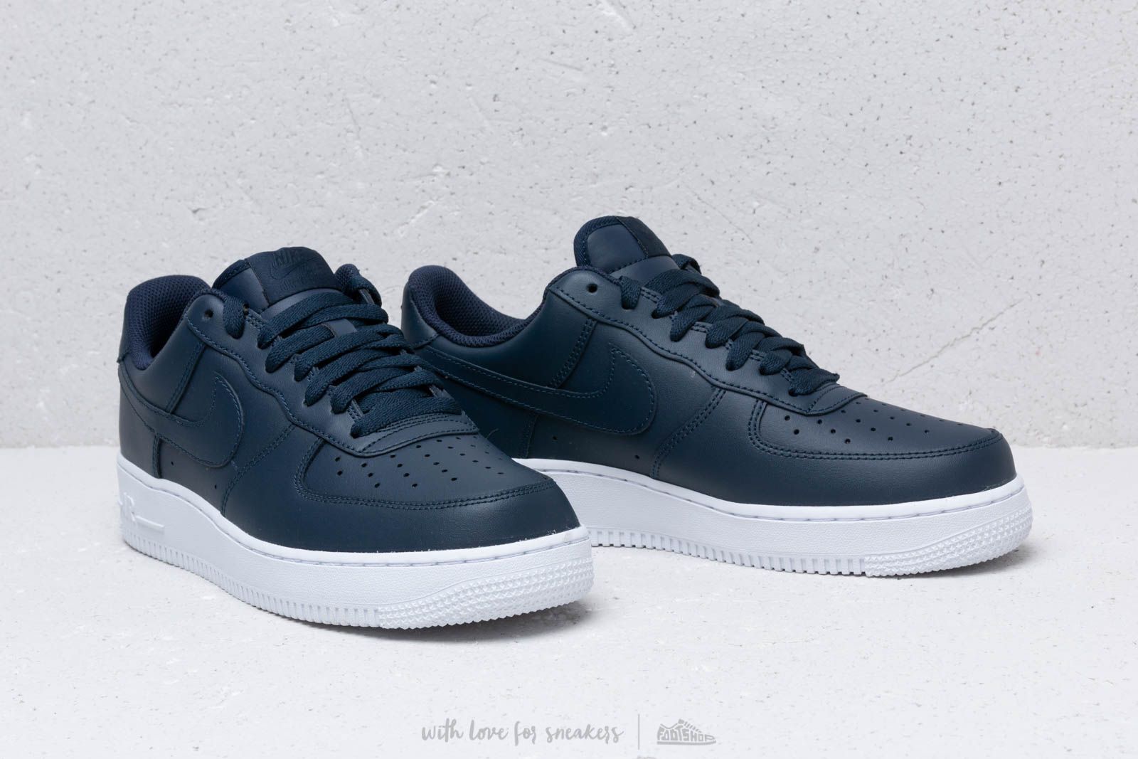 Vīriešu apavi Nike Air Force 1 '07 Obsidian/ Obsidian-White