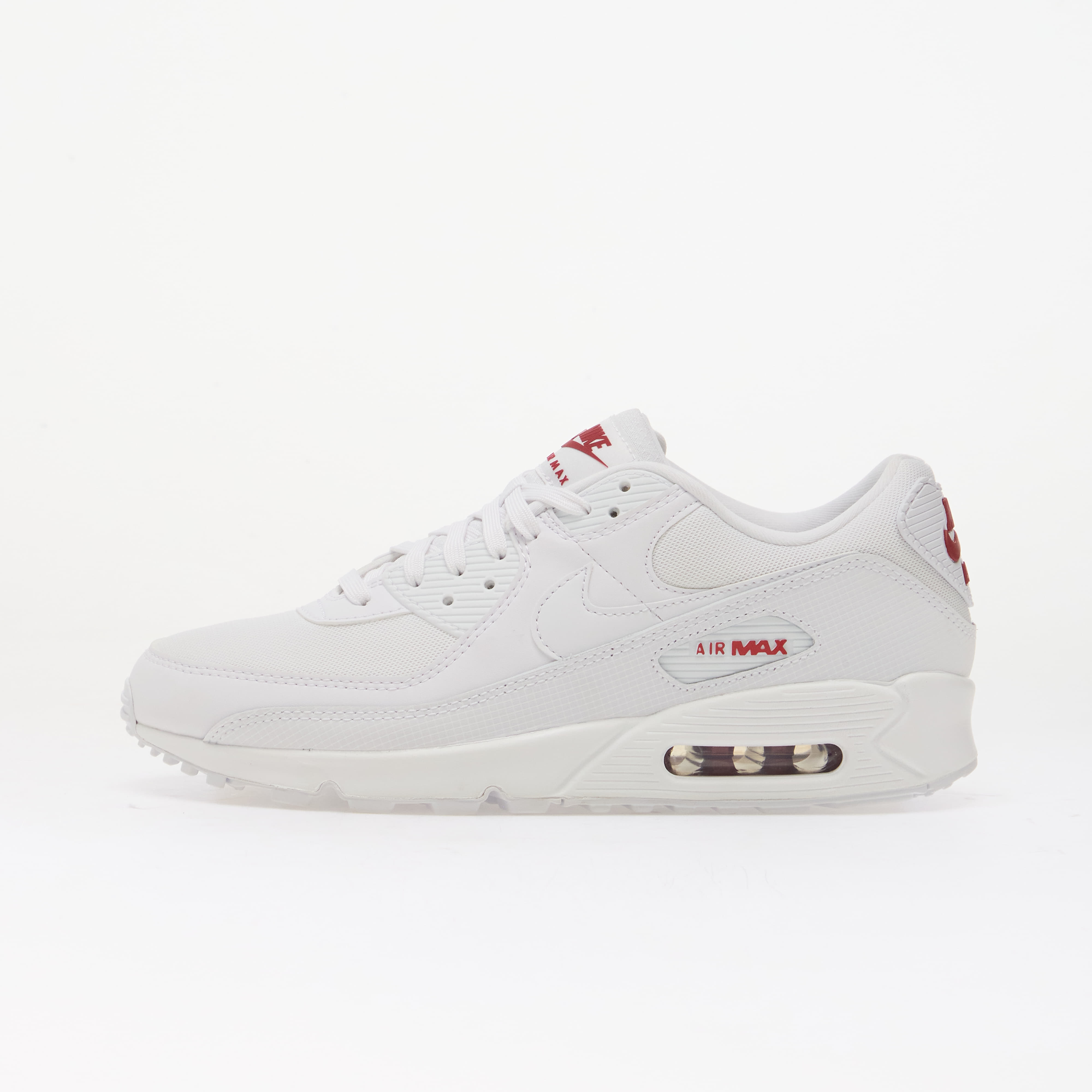Sneakers Nike Air Max 90 White/ White-Tough Red UK 7.5