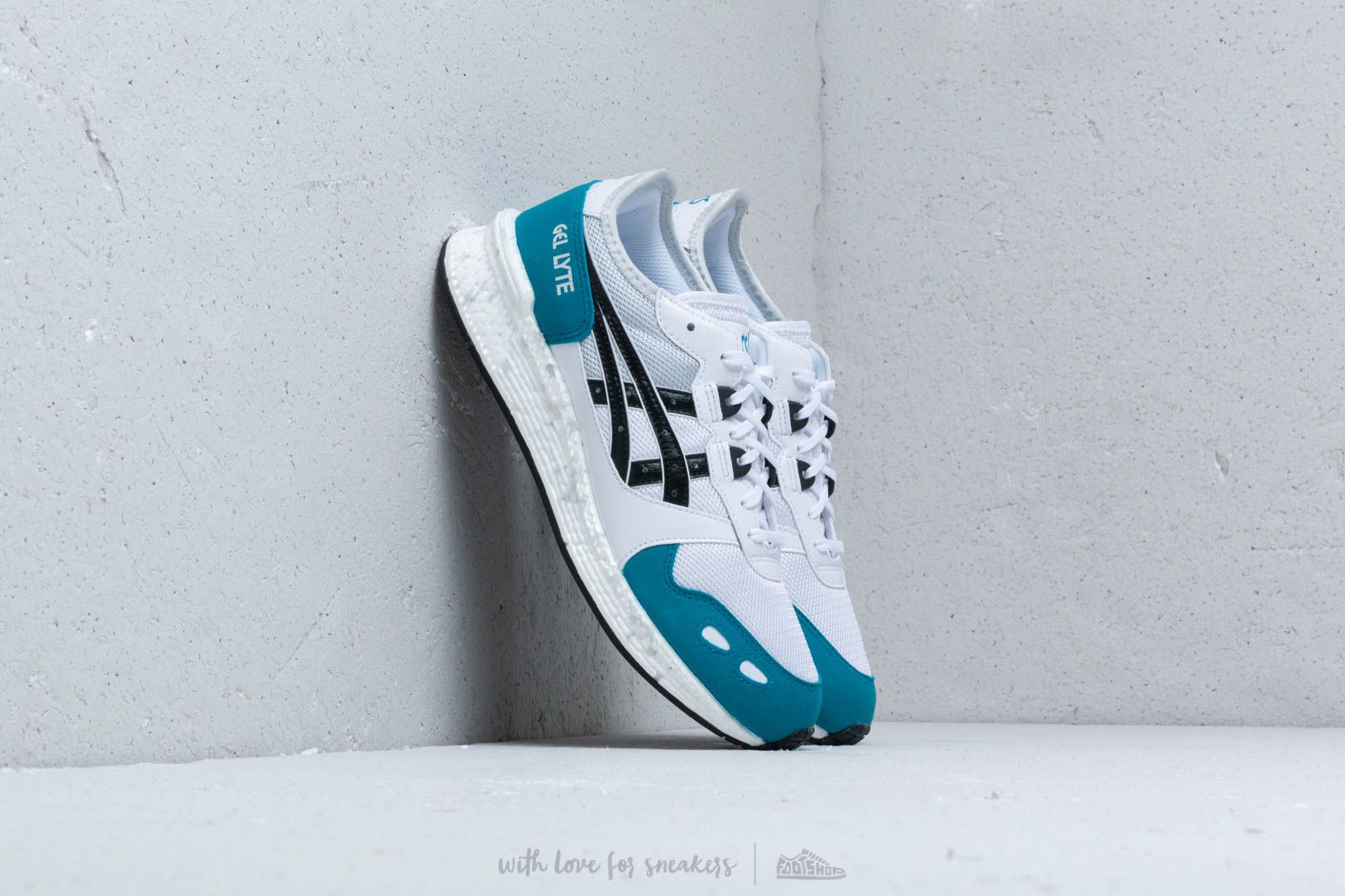 Herren Sneaker und Schuhe Asics HyperGel Lyte White Teal Blue Footshop