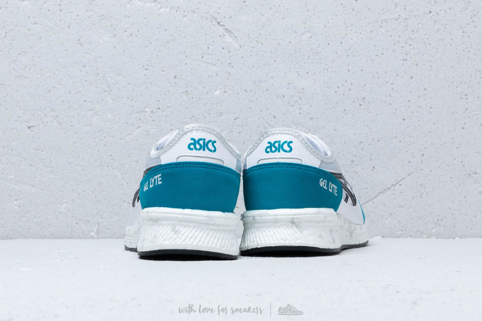 Men's shoes Asics HyperGel-Lyte White/ Teal Blue